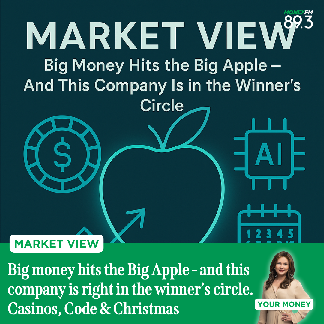 Market View: Big money hits the Big Apple - and this company is right in the winner’s circle. Casinos, Code & Christmas