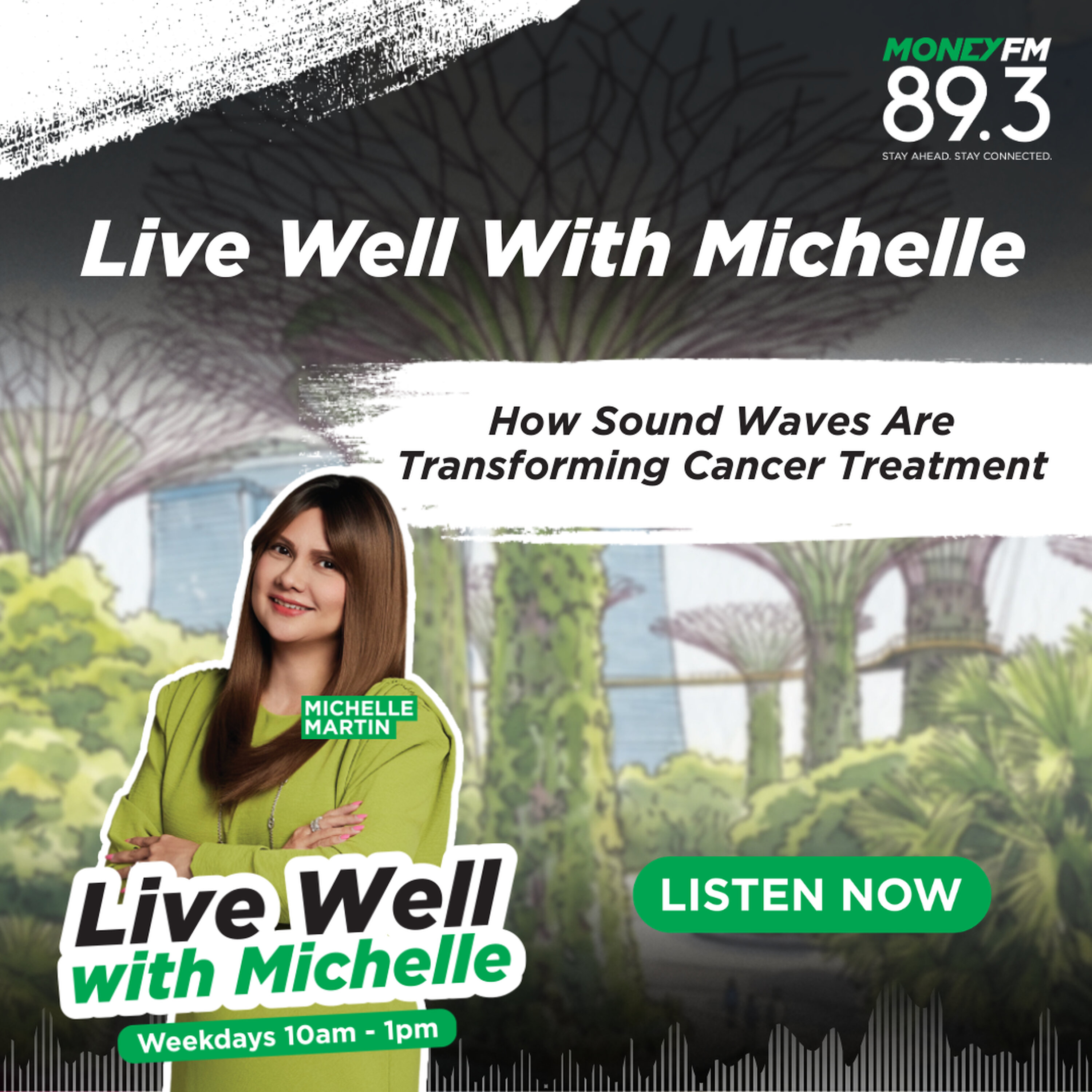 LIVE WELL WITH MICHELLE: How Sound Waves Are Transforming Cancer Treatment episode artwork