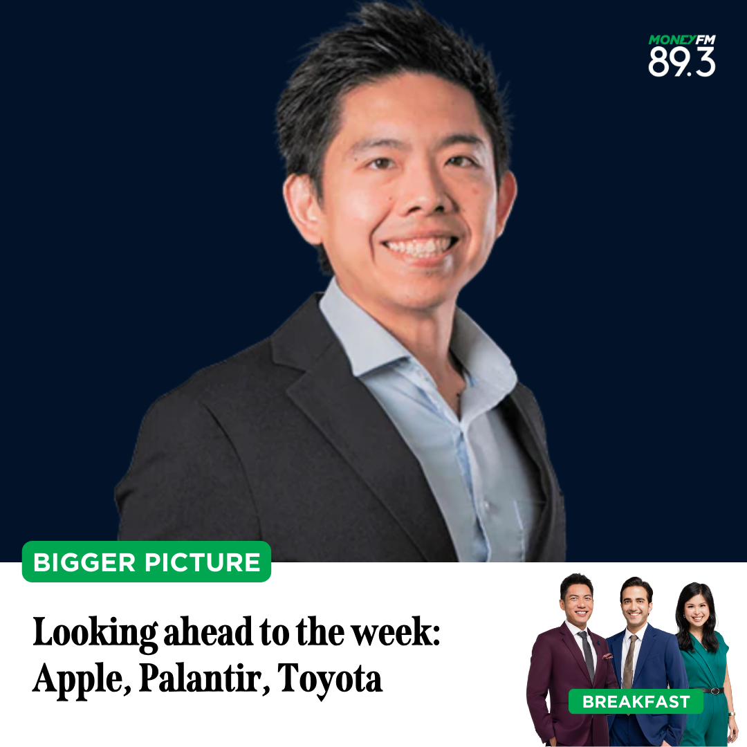 Looking ahead to the week:  Apple, Palantir, Toyota