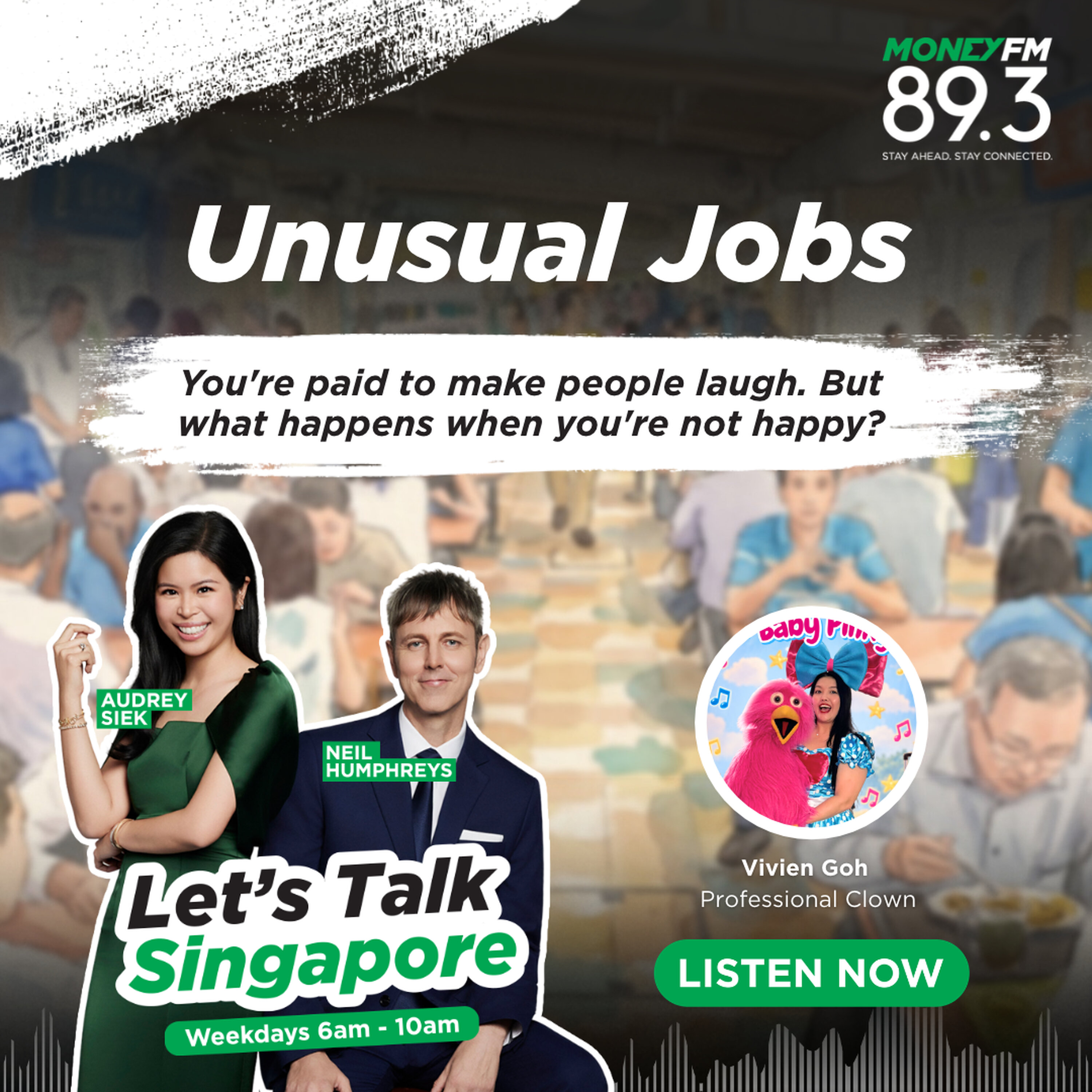 Unusual Jobs: You're paid to make people laugh. But what happens when you're not happy?