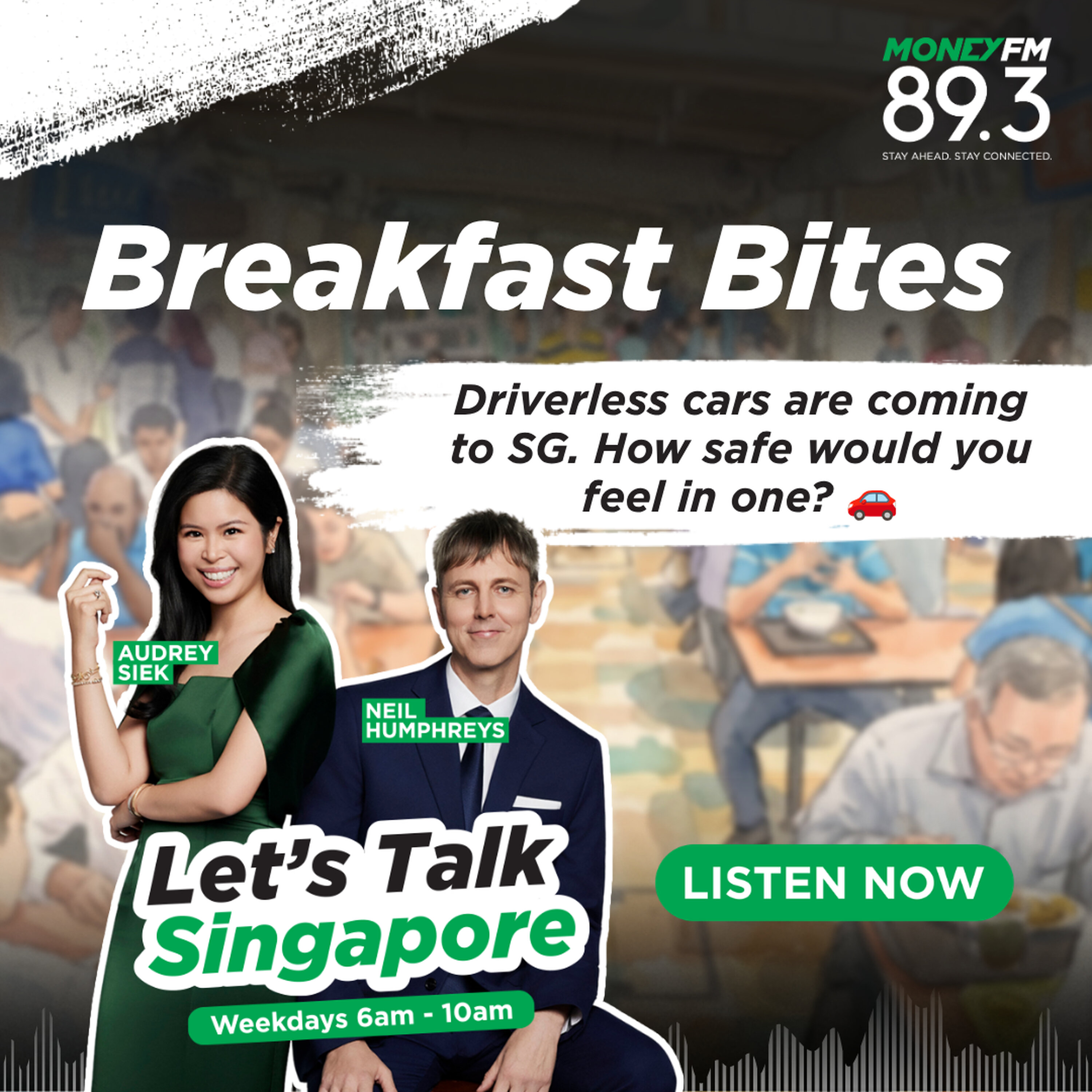 Breakfast Bites: Driverless cars are coming to SG. How safe would you feel in one?