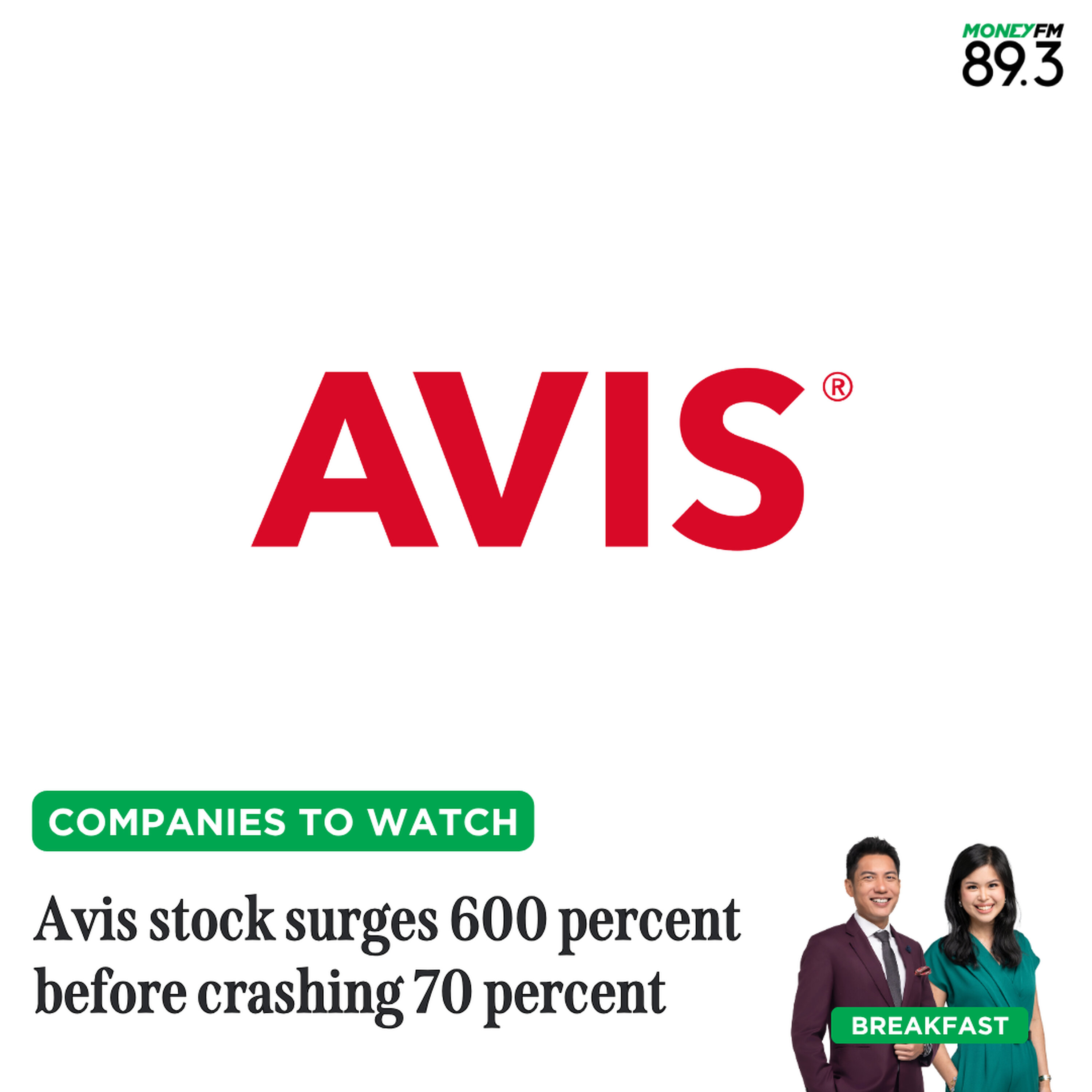 Companies To Watch: Avis stock surges 600 percent before crashing 70 percent episode artwork