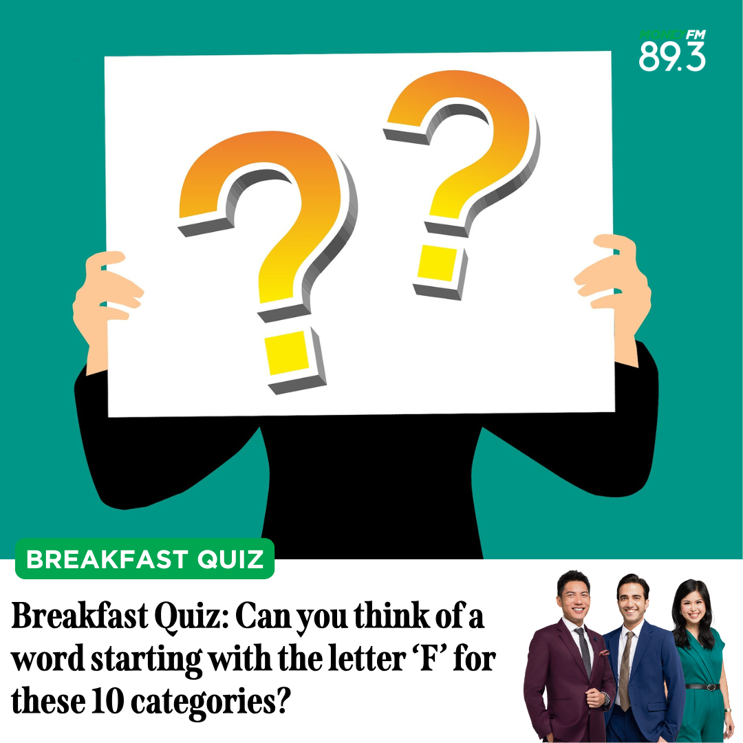 Breakfast Quiz: Can you think of a word starting with the letter 'F' for these 10 categories?