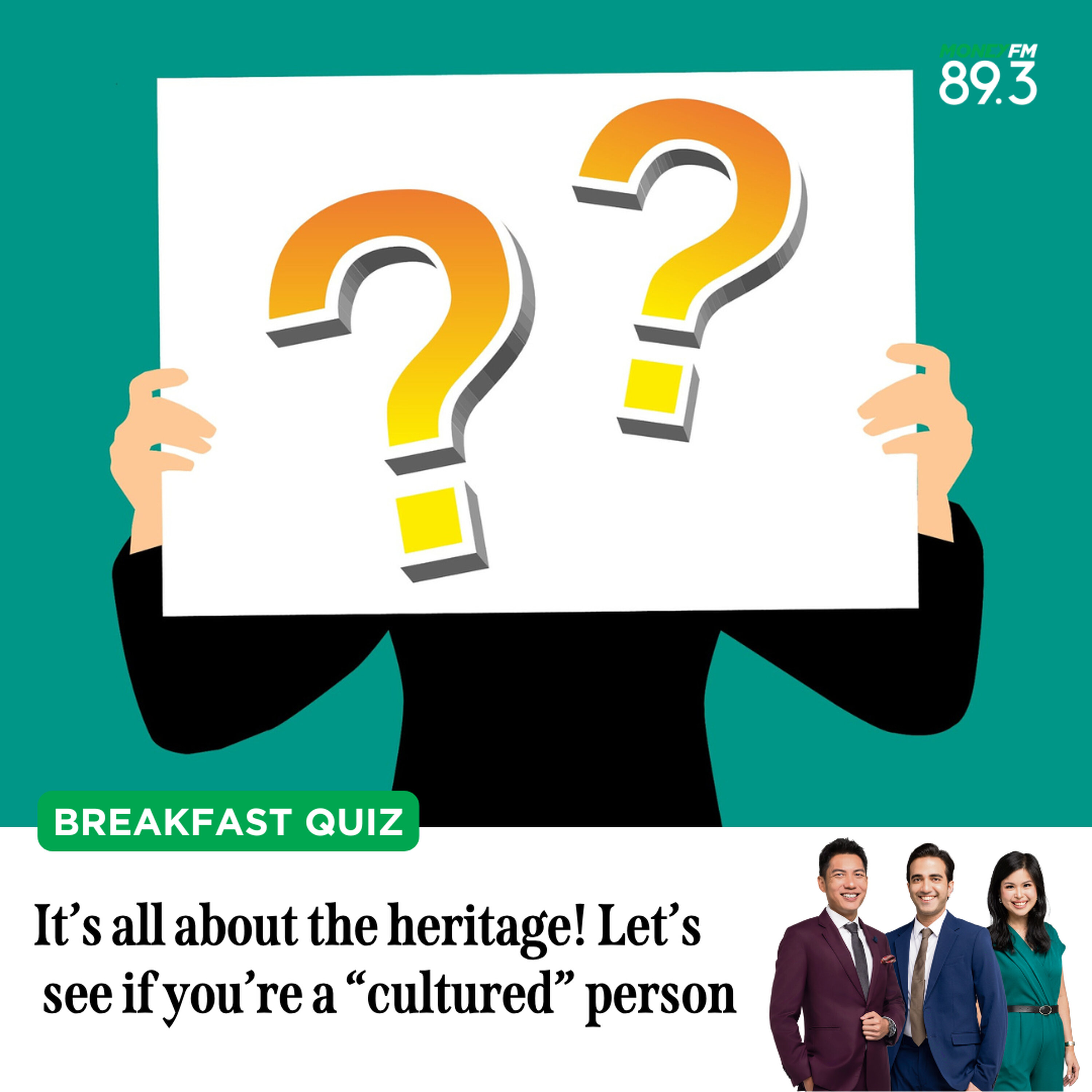 Breakfast Quiz: Are you a person of culture? Test your hawker, tango & tea knowledge!