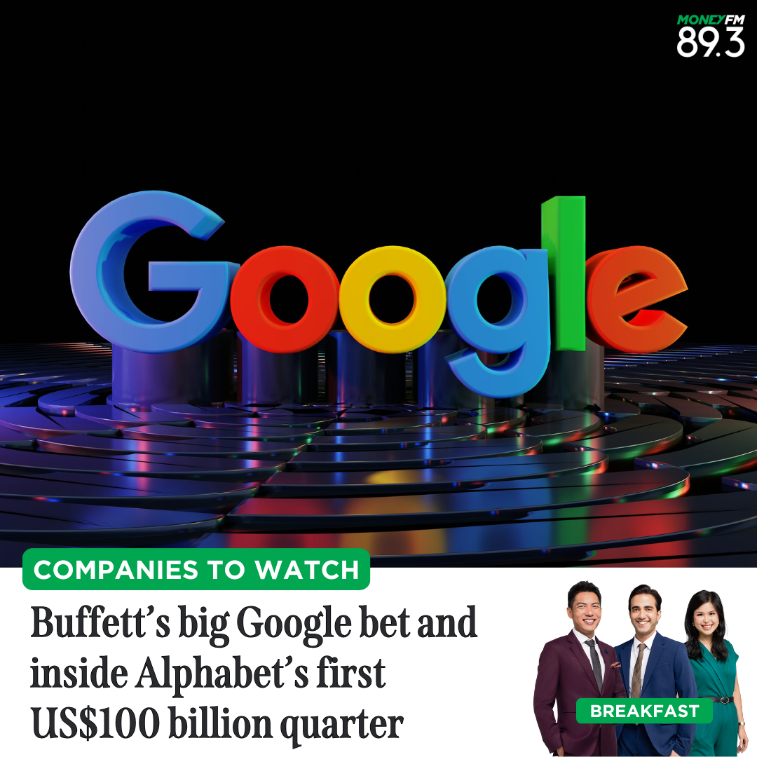 Companies To Watch: Buffett’s big Google bet and inside Alphabet’s first US$100 billion quarter