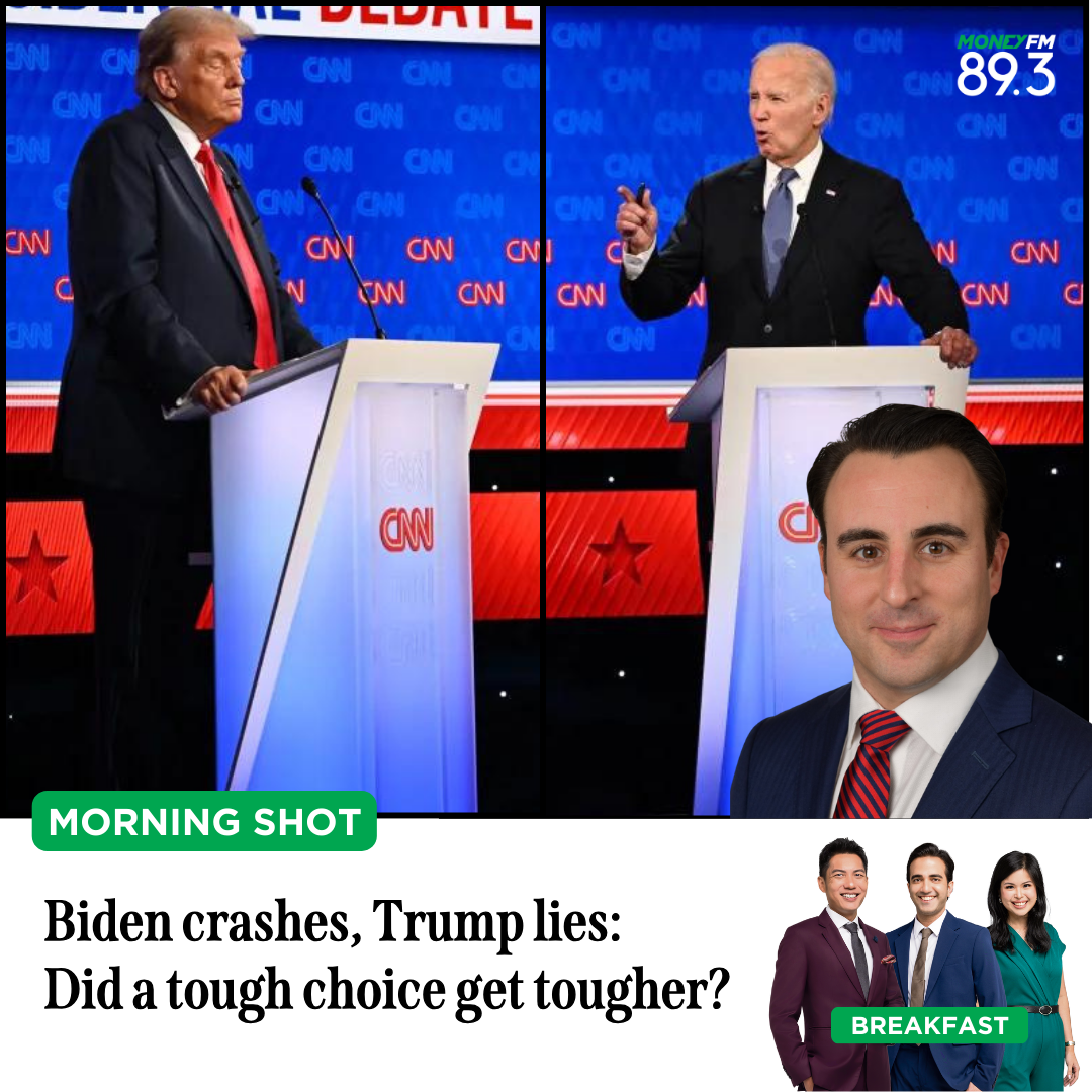 Morning Shot: Biden crashes, Trump lies: Did a tough choice get tougher?