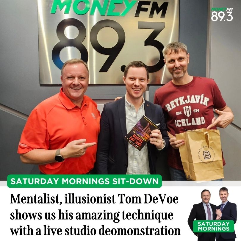 Saturday Mornings: Illusionist, Mentalist, Entertainer Tom DeVoe's amazing, in-studio demo on Glenn and Neil