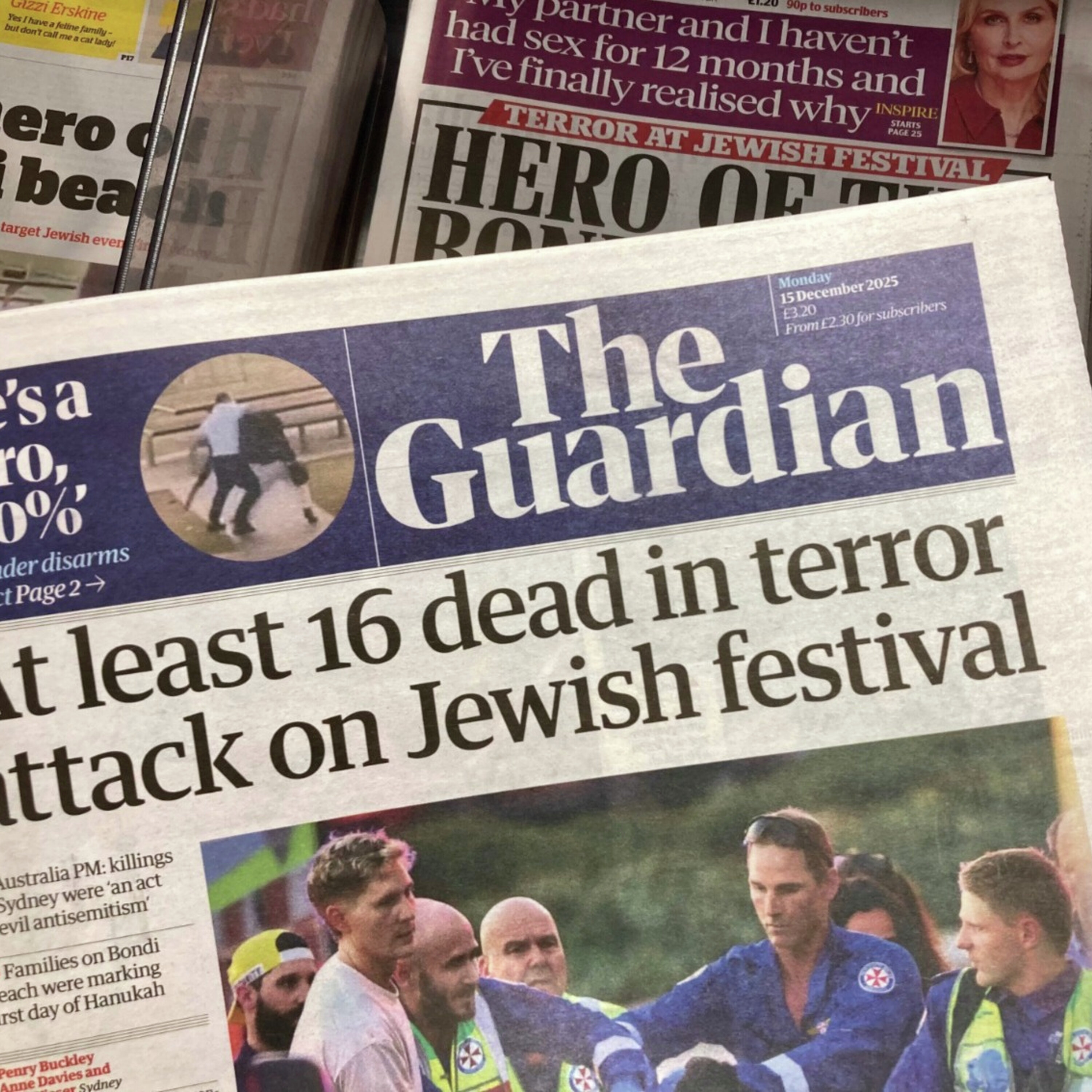 邦代海滩枪击案震撼澳洲:反犹浪潮与枪枝管制再受考验 邦代海滩枪击案震撼澳洲:反犹浪潮与枪枝管制再受考验