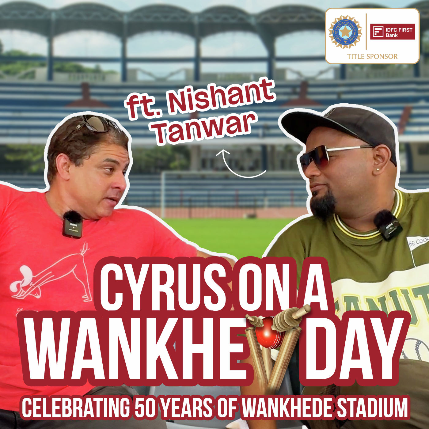Cyrus and Nishant enjoy the Wankhede vibes!| Cricket