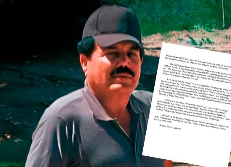 "La carta del Mayo Zambada se ajusta a lo que ya sabíamos previamente, no parece algo fantasioso": especialista