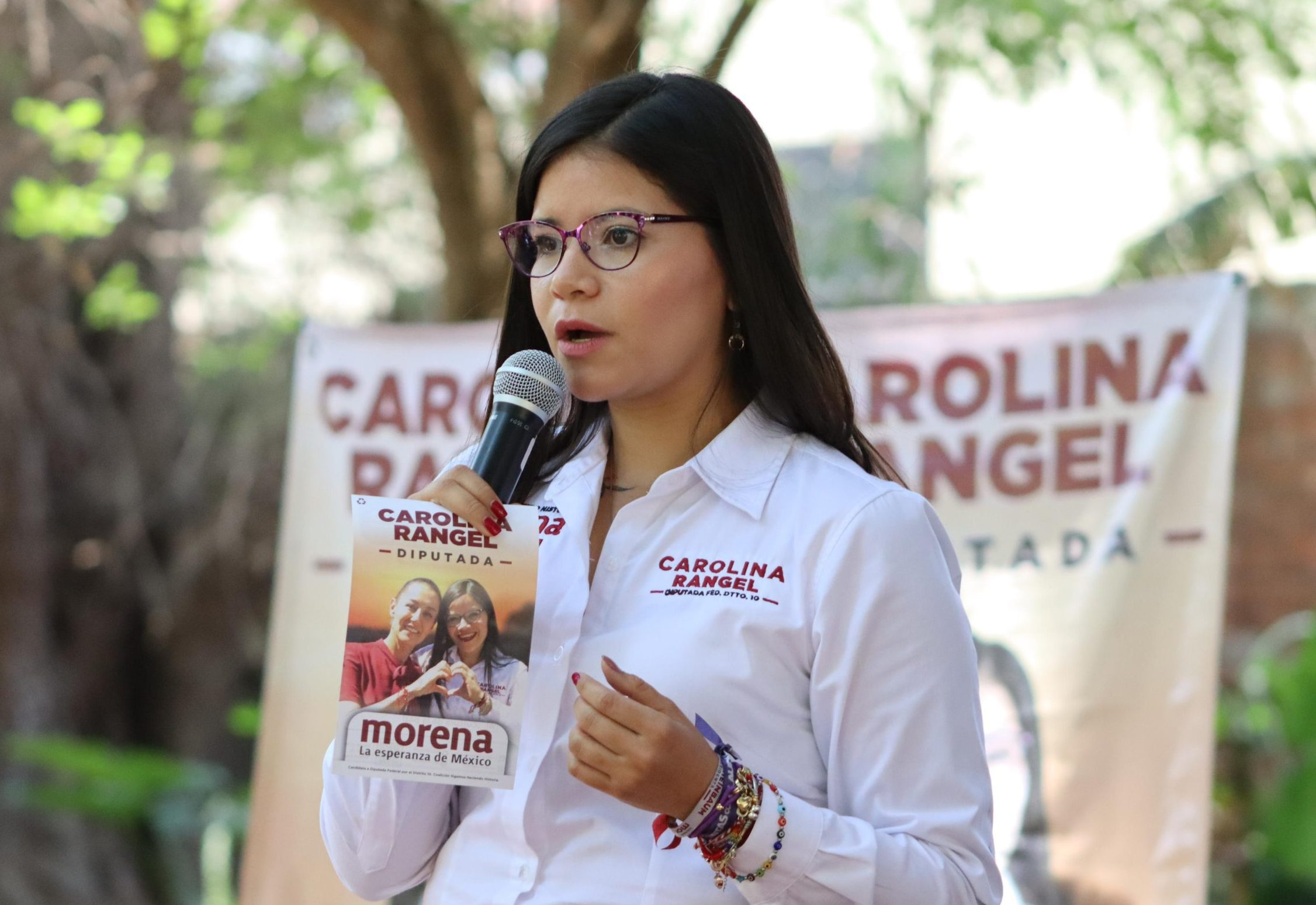 “Es importante avanzar con la militancia de Morena”: Carolina Rangel