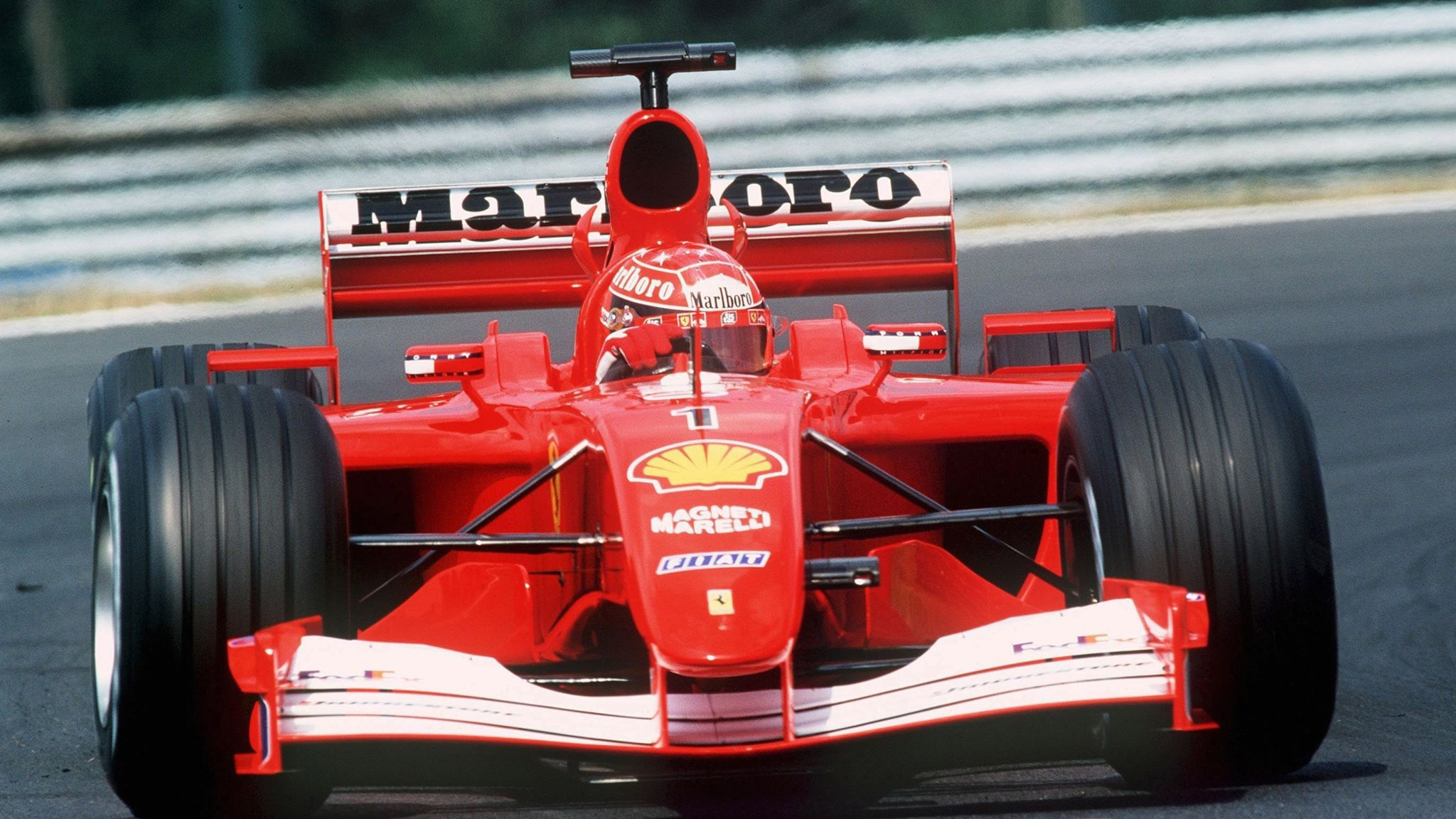 El Ferrari F2001b de Michael Schumacher... ¡a subasta!