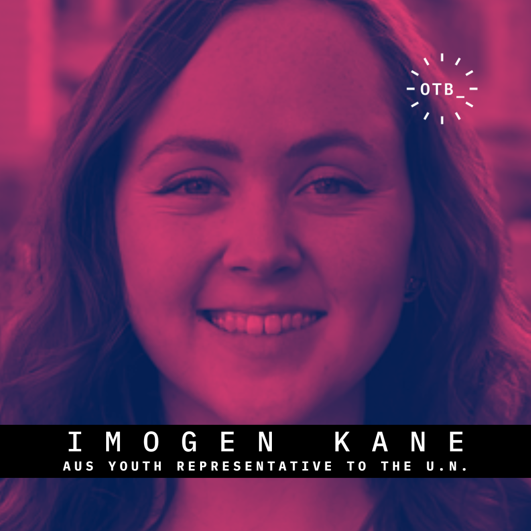 Australia's youth rep. to the UN Imogen Kane on her national listening tour episode artwork
