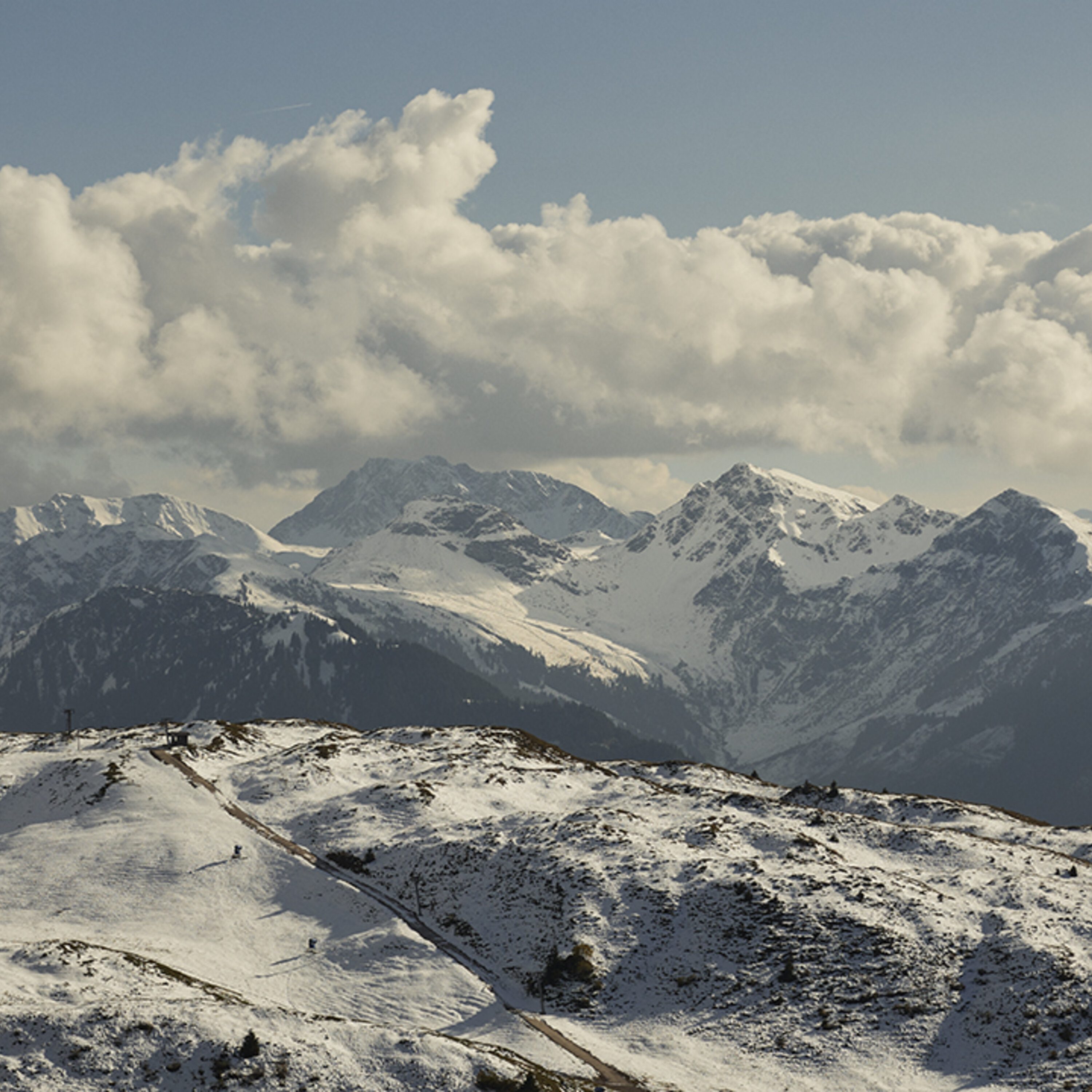 Ski style, Alpine architecture and snowy mornings