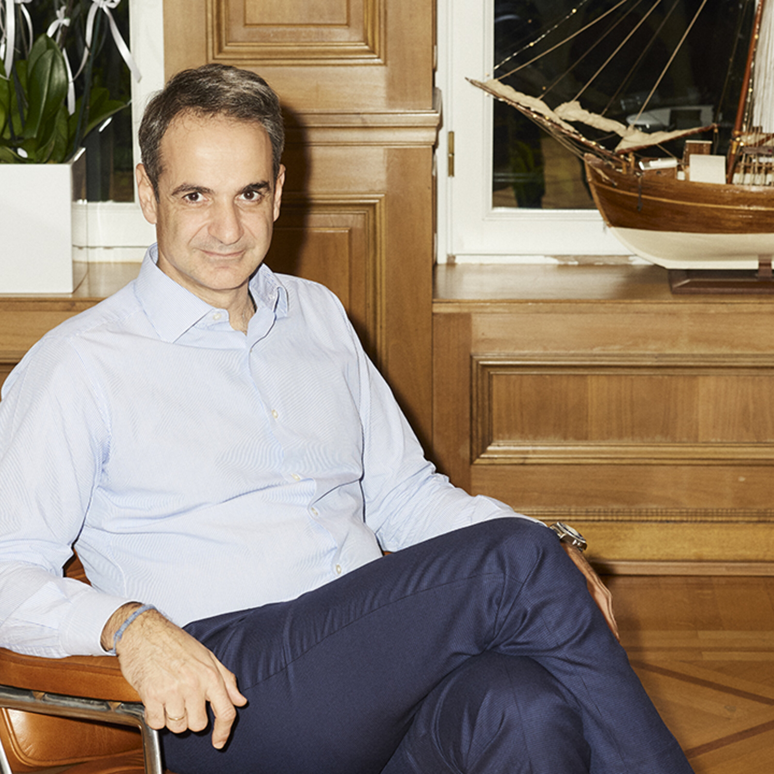 Greek prime minister, Kyriakos Mitsotakis