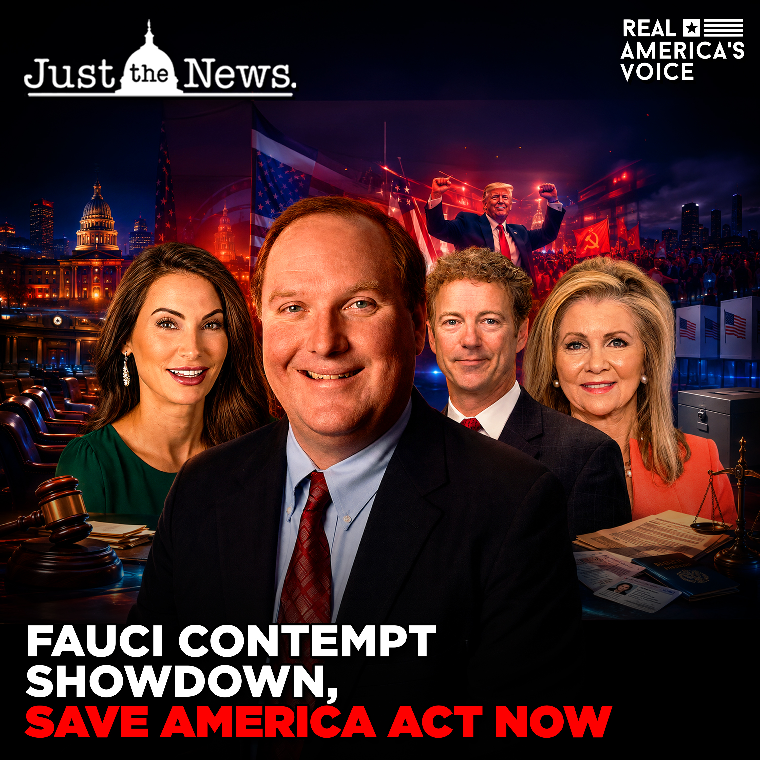 FAUCI CONTEMPT VOTE LOOMS, SENATE MUST PASS SAVE AMERICA ACT | JUST THE NEWS - NO NOISE