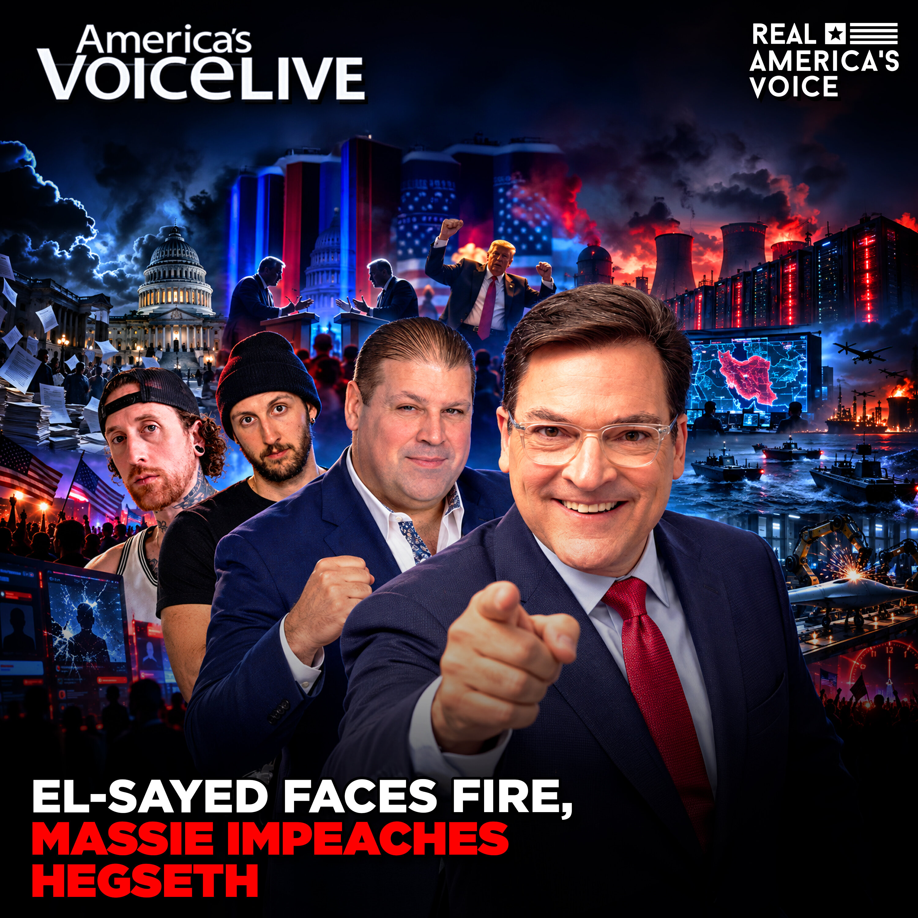 EL-SAYED FACES FIRE, MASSIE IMPEACHES HEGSETH | AMERICA'S VOICE LIVE