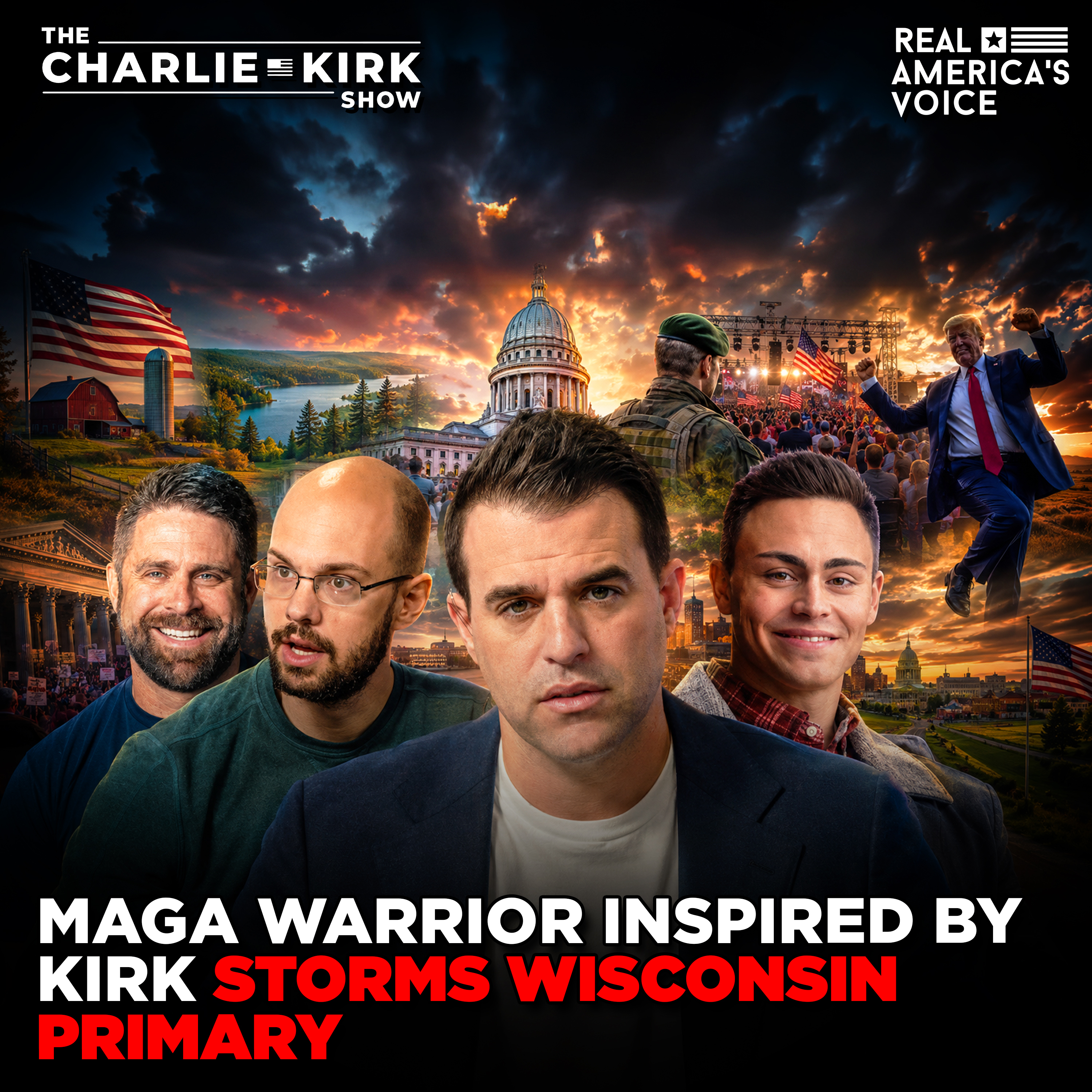 TRUMP-BACKED MAGA WARRIOR INSPIRED BY KIRK STORMS WISCONSIN PRIMARY | THE CHARLIE KIRK SHOW | AUGUST 4, 2026