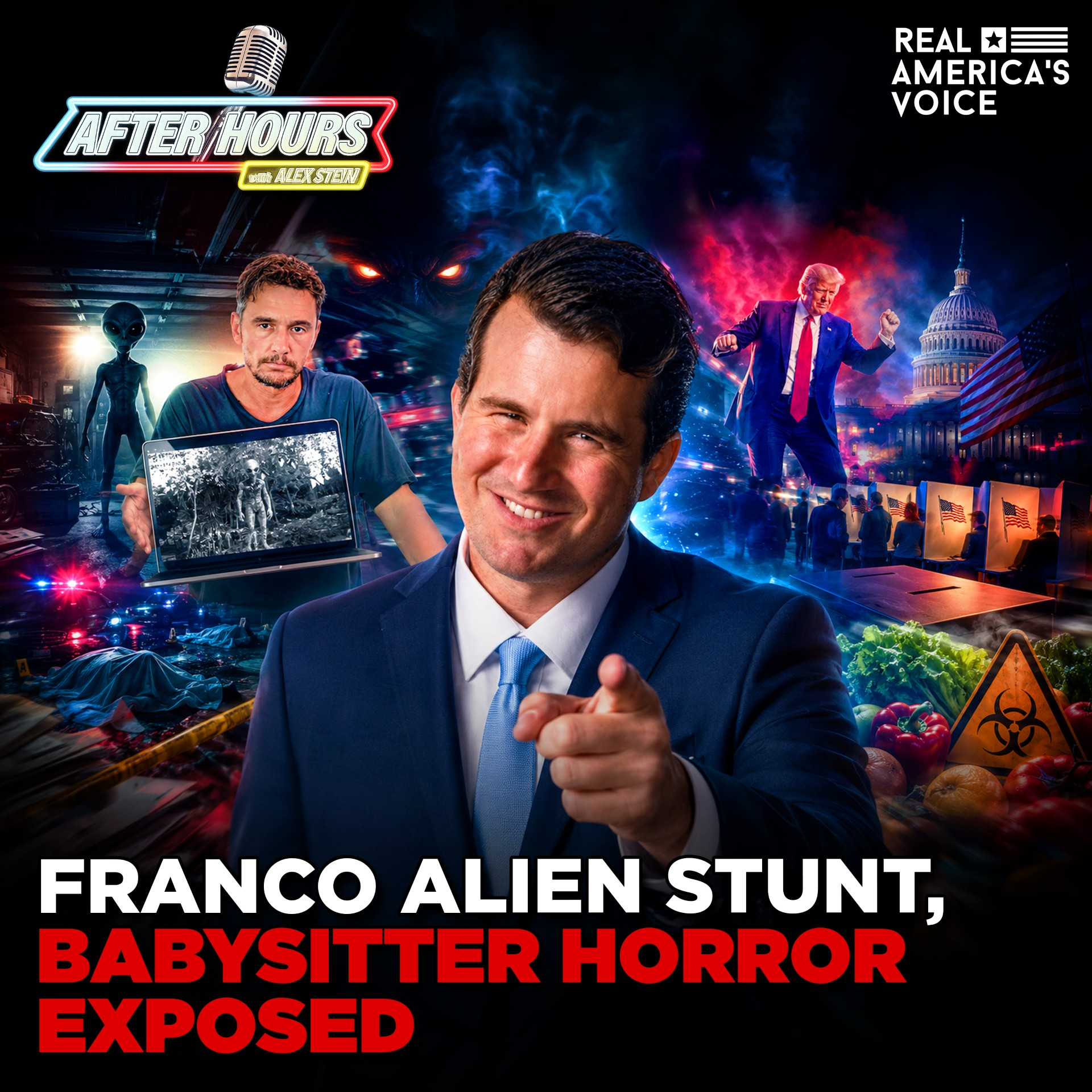 FRANCO ALIEN STUNT, BABYSITTER HORROR EXPOSED, CYCLOSPORIASIS OUTBREAK | AFTER HOURS W ALEX STEIN