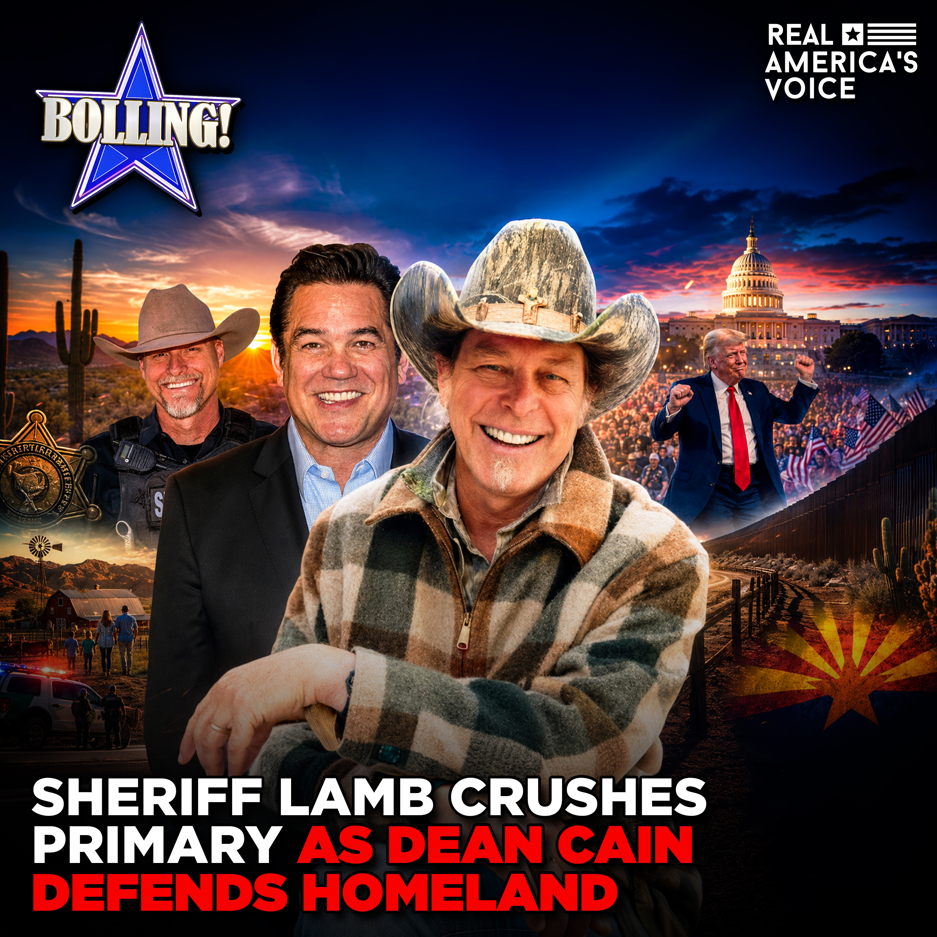 SHERIFF LAMB CRUSHES PRIMARY AS DEAN CAIN DEFENDS HOMELAND | BOLLING! SHOW episode artwork
