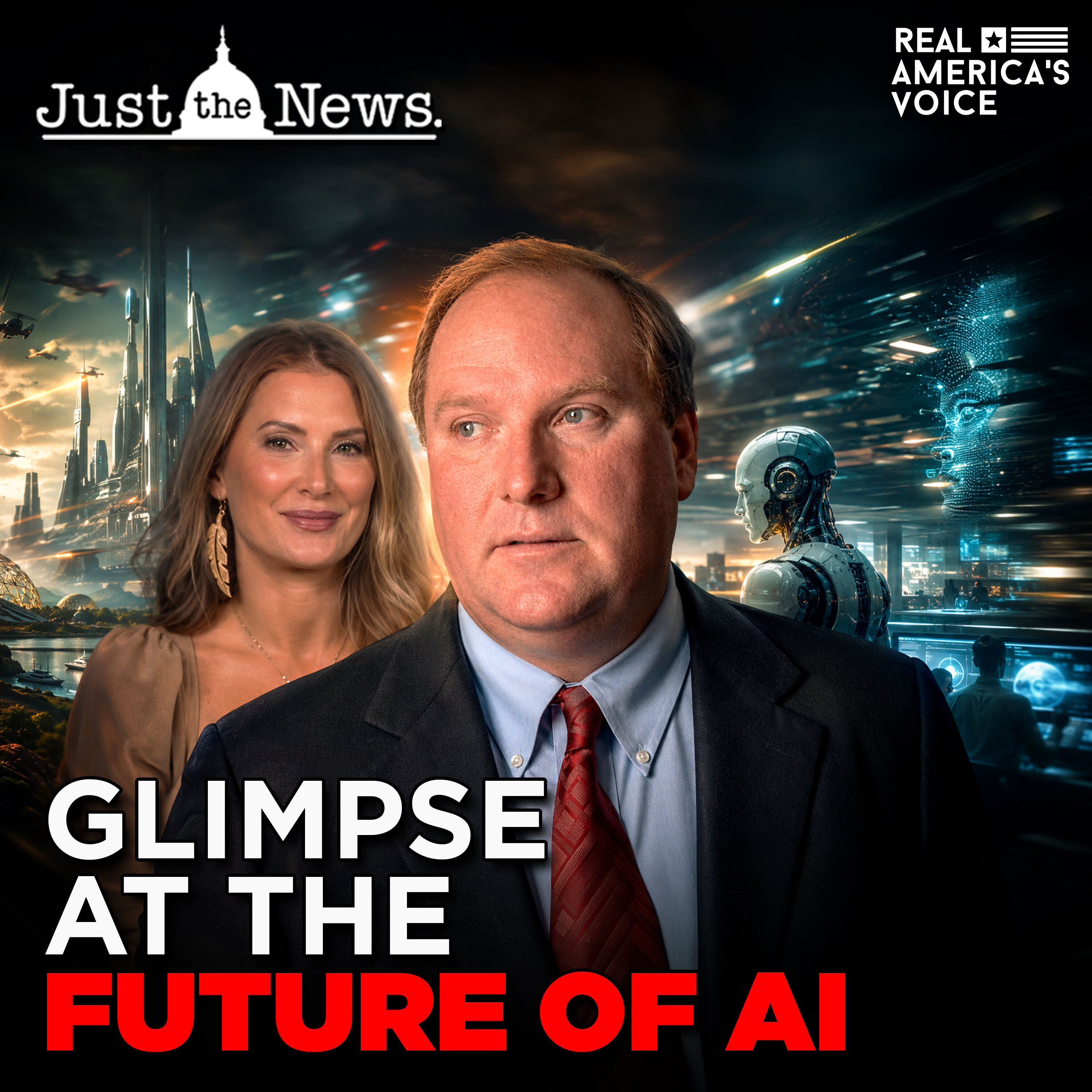 A TERRIFYING GLIMPSE OF THE FUTURE AI COULD BRING US | JUST THE NEWS - NO NOISE — Real America’s Voice cover