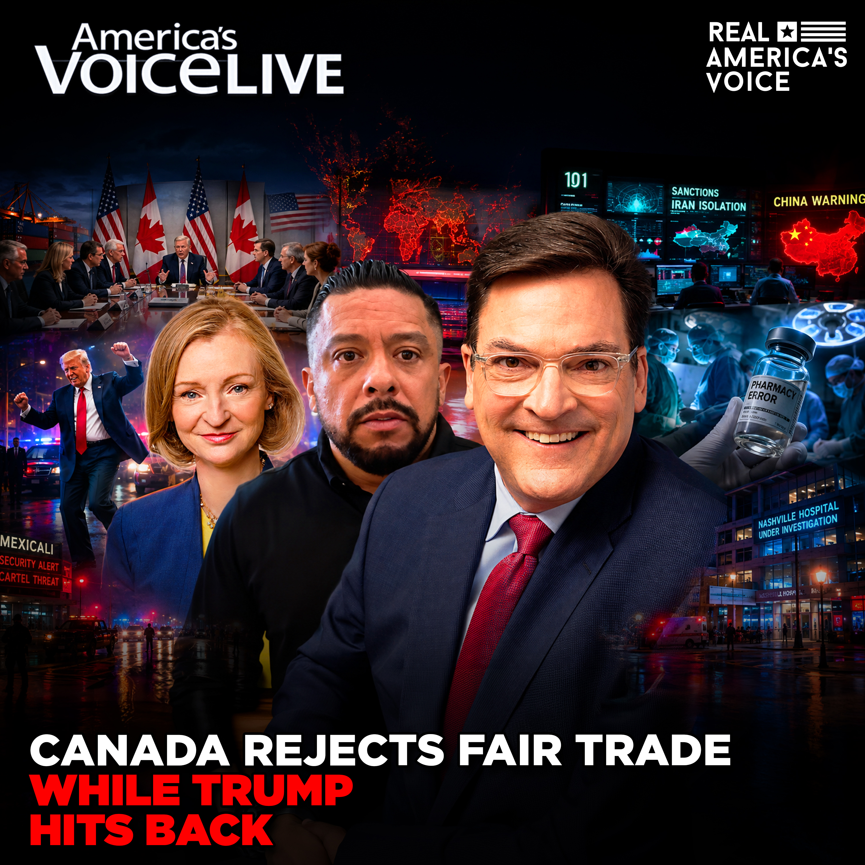 CANADA REJECTS FAIR TRADE AS TRUMP HITS BACK | AMERICA'S VOICE LIVE | AUGUST 26, 2026 episode artwork