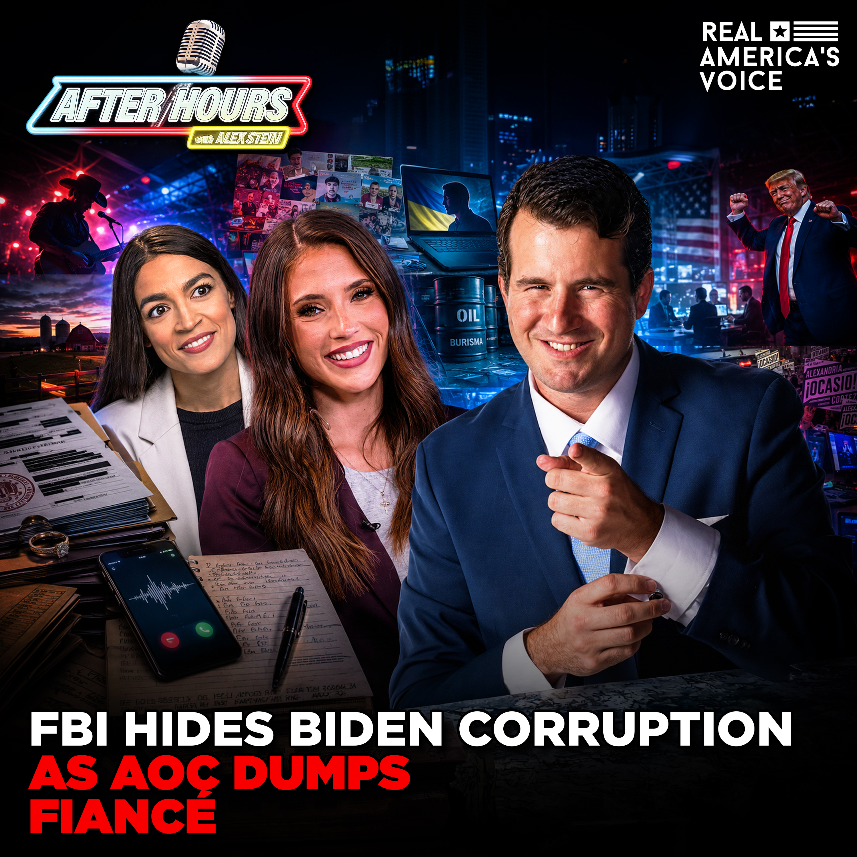 FBI HIDES BIDEN CORRUPTION AS AOC DUMPS FIANCÉ | AFTER HOURS W ALEX STEIN episode artwork