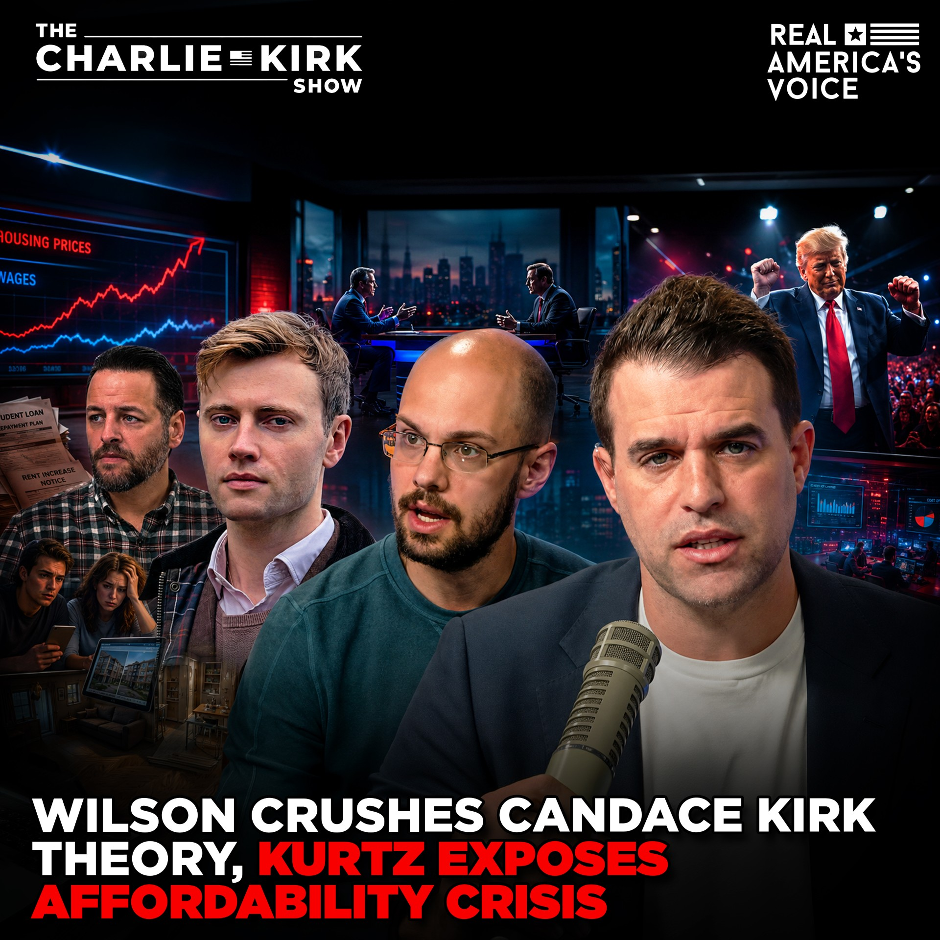 KURTZ EXPOSES AFFORDABILITY CRISIS AS WILSON CRUSHES CANDACE KIRK THEORY | CHARLIE KIRK SHOW episode artwork