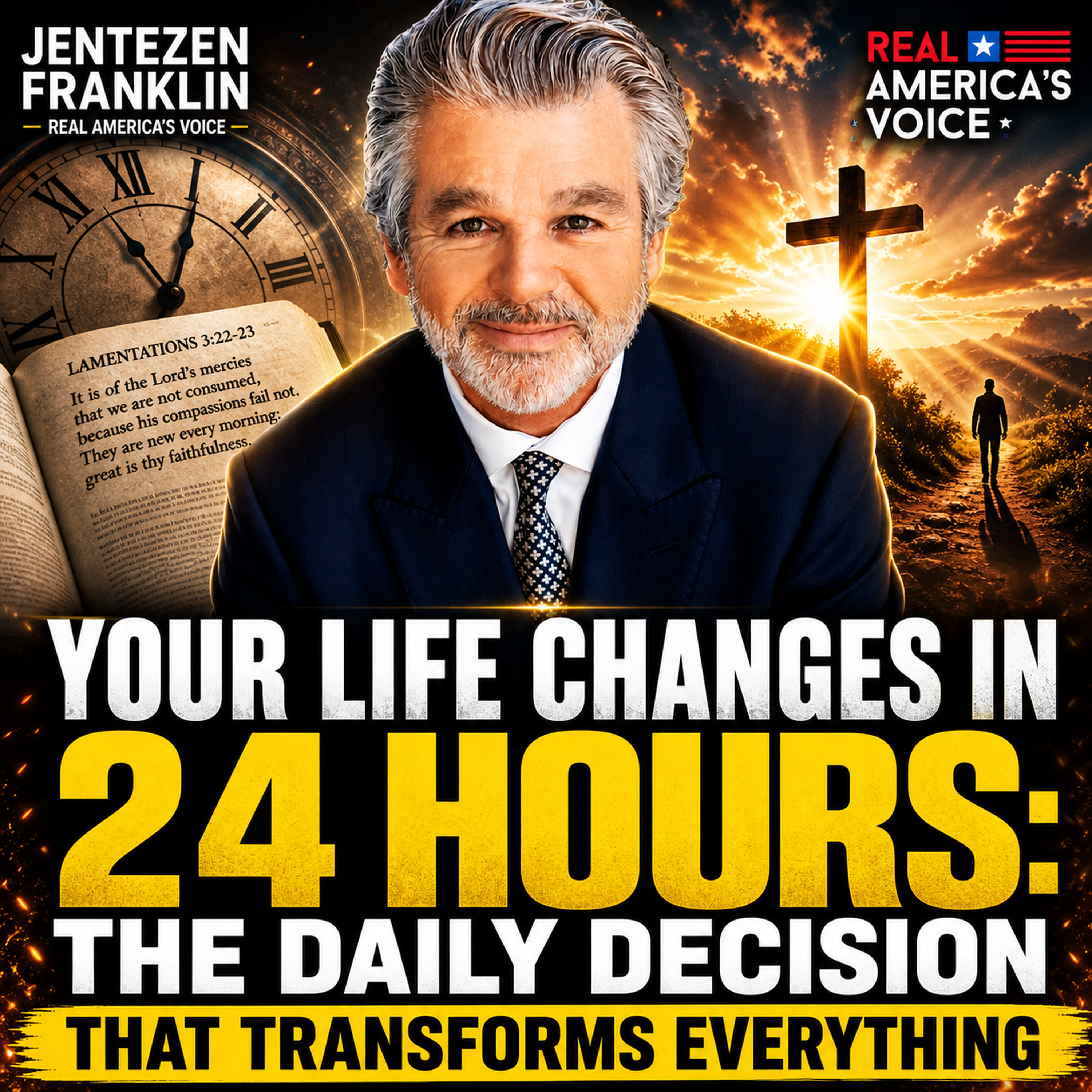 UNLEASHING THE POWER OF 24 HOURS WITH JENTEZEN FRANKLIN, MAY 3RD, 2026 — Real America’s Voice cover