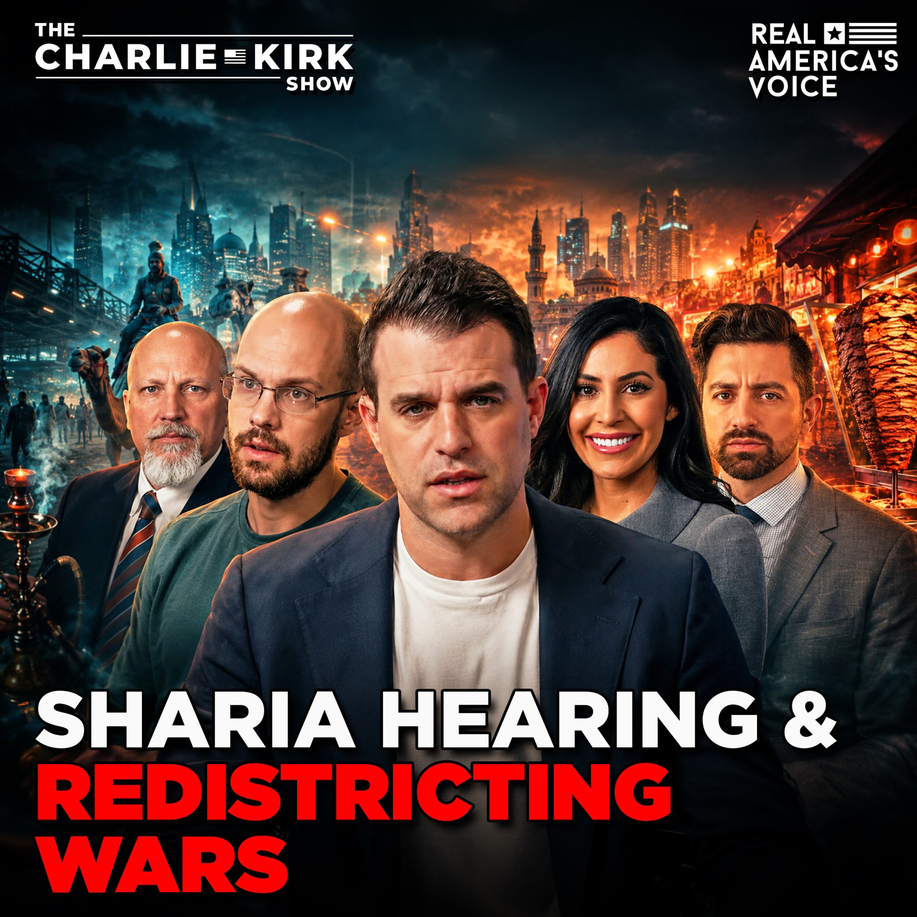 DNI RAID CONTROVERSY EXPLODES, SHARIA HEARING, REDISTRICTING WARS | THE CHARLIE KIRK SHOW — Real America’s Voice cover