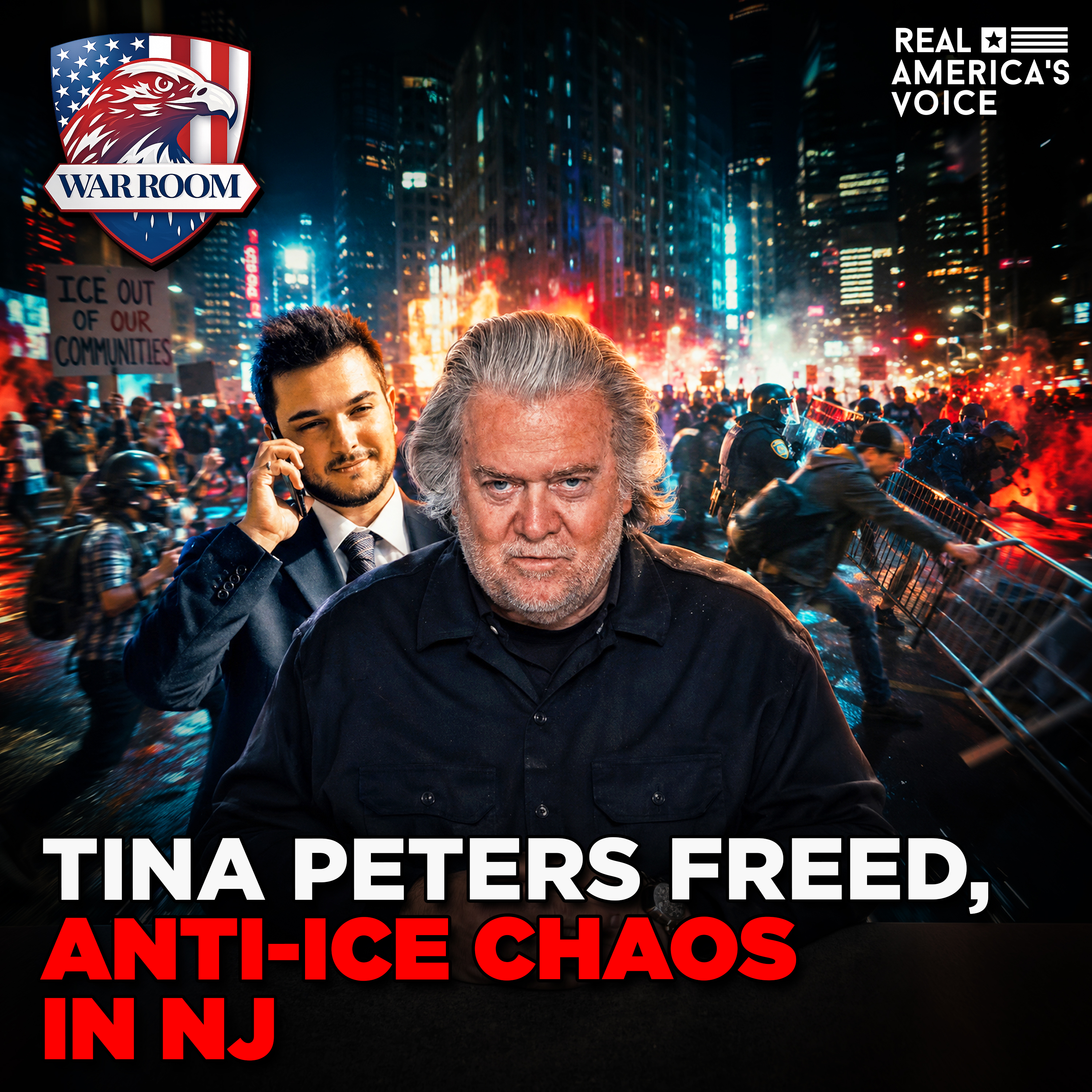ANTI-ICE RIOTS IN NEW JERSEY + TINA PETERS FREED | WAR ROOM AM W/ STEVE BANNON