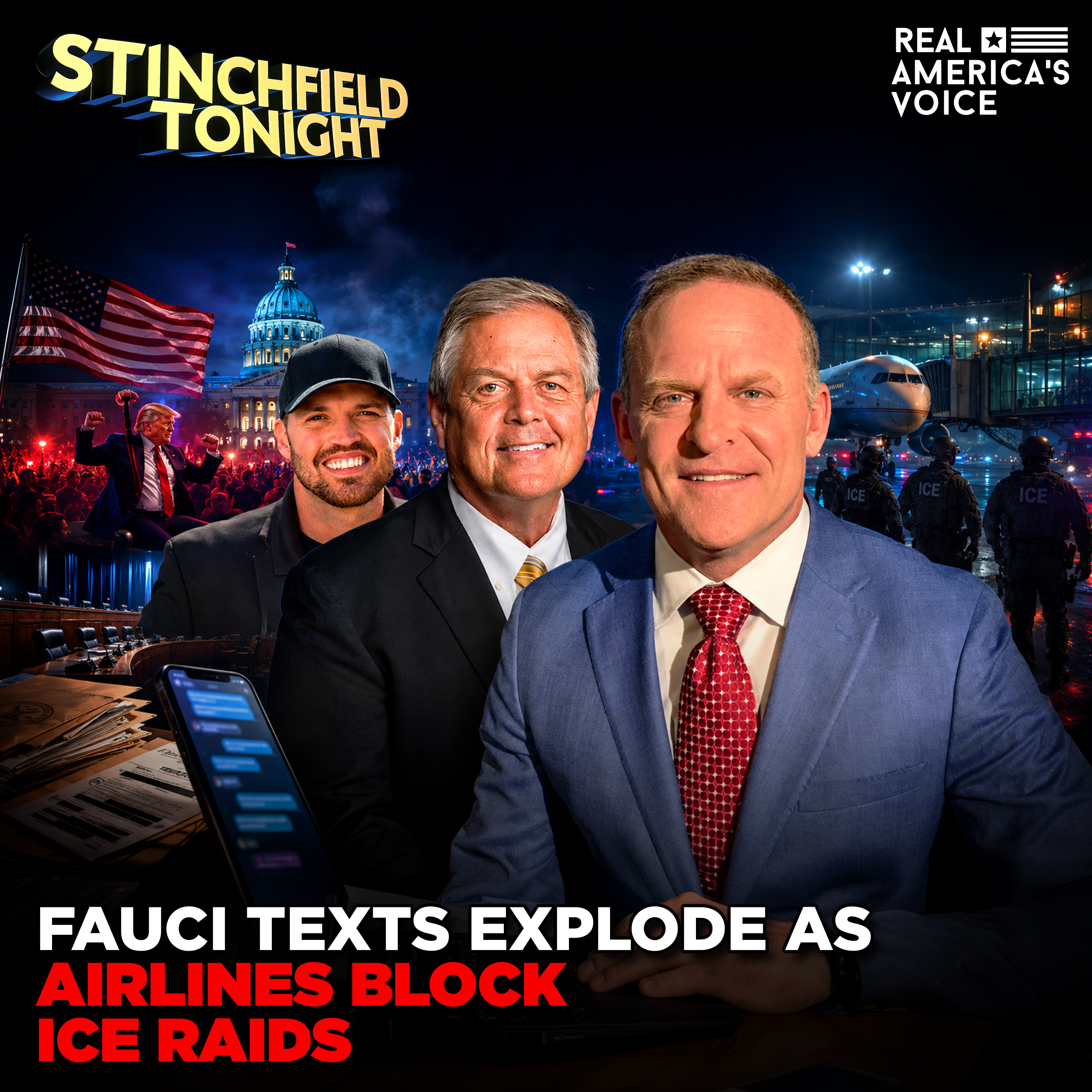 FAUCI TEXTS EXPLODE AS AIRLINES BLOCK ICE RAIDS | STINCHFIELD TONIGHT | AUGUST 11, 2026