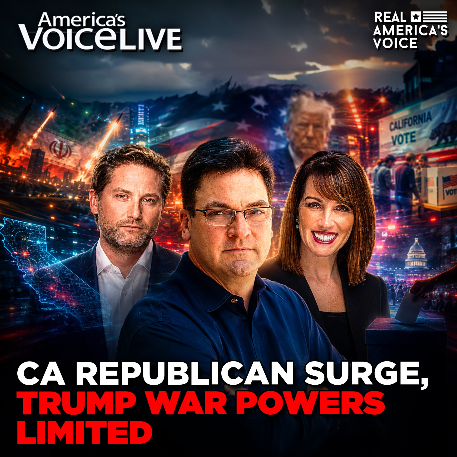 CA GOP SHOCKWAVE, TRUMP WAR POWERS CLASH, BOLTON PLEA DEAL | AMERICA'S VOICE LIVE W/ STEVE GRUBER