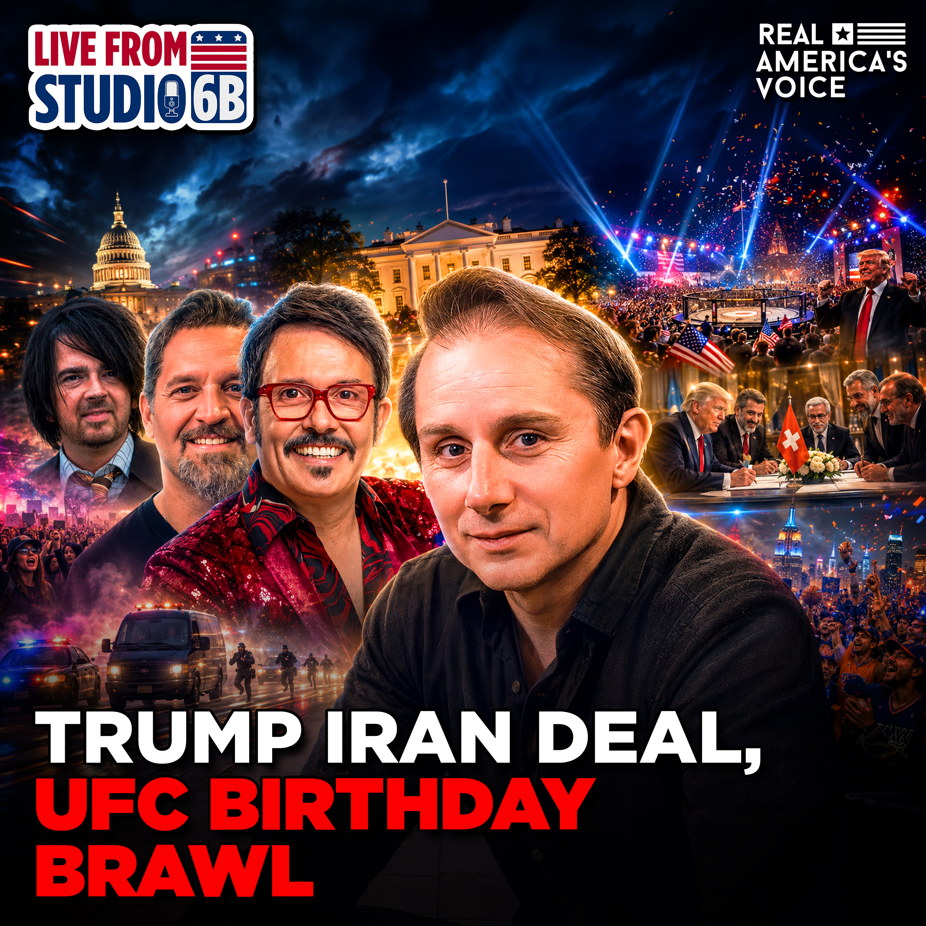 TRUMP IRAN PEACE DEAL COMPLETE, UFC WHITE HOUSE BASH CHAOS | LIVE FROM STUDIO 6B - MONDAY, JUNE 15 2026