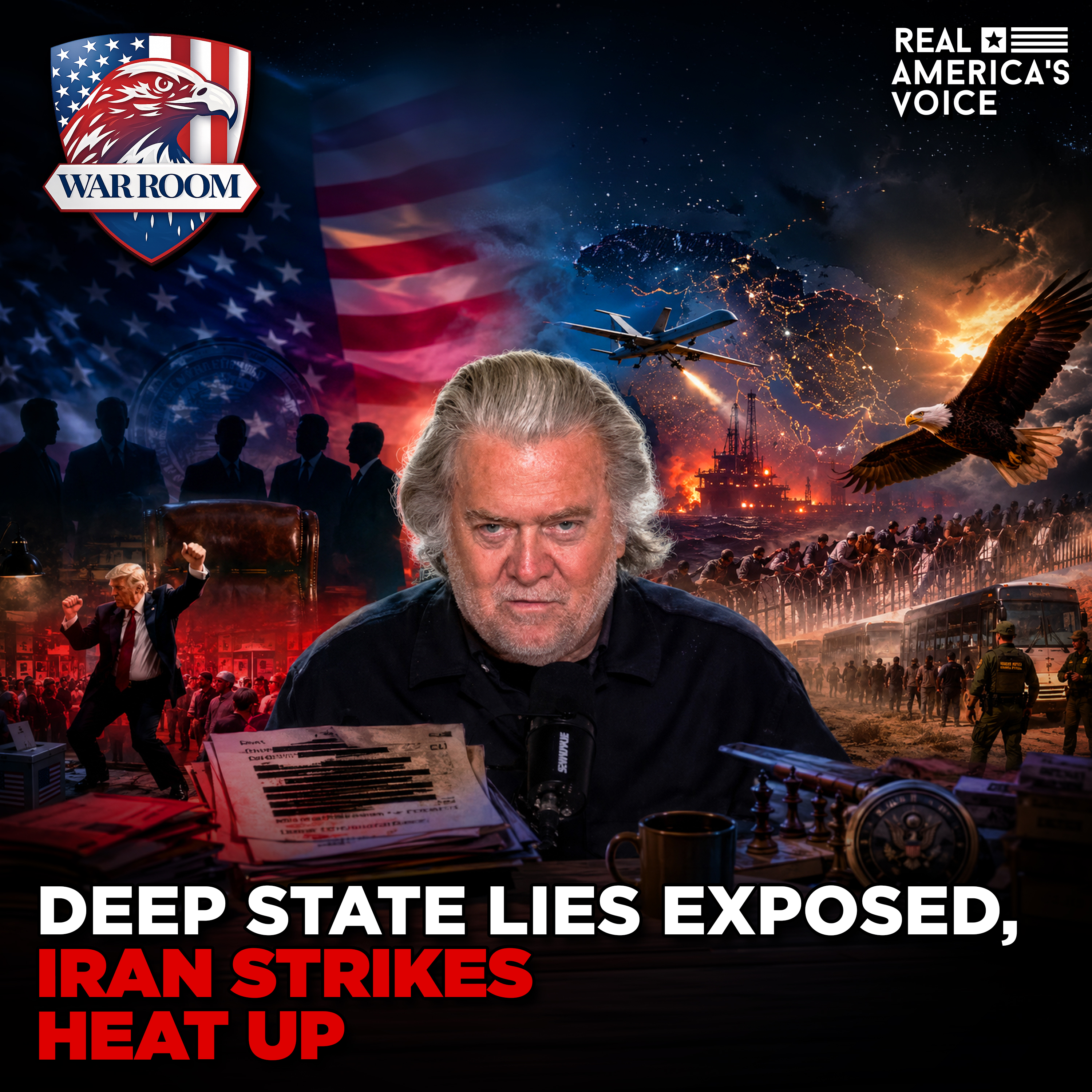 DEEP STATE EXPOSED! MASS DEPORTATIONS KICKOFF & IRAN WAR ESCALATION | WAR ROOM AM W STEVE BANNON