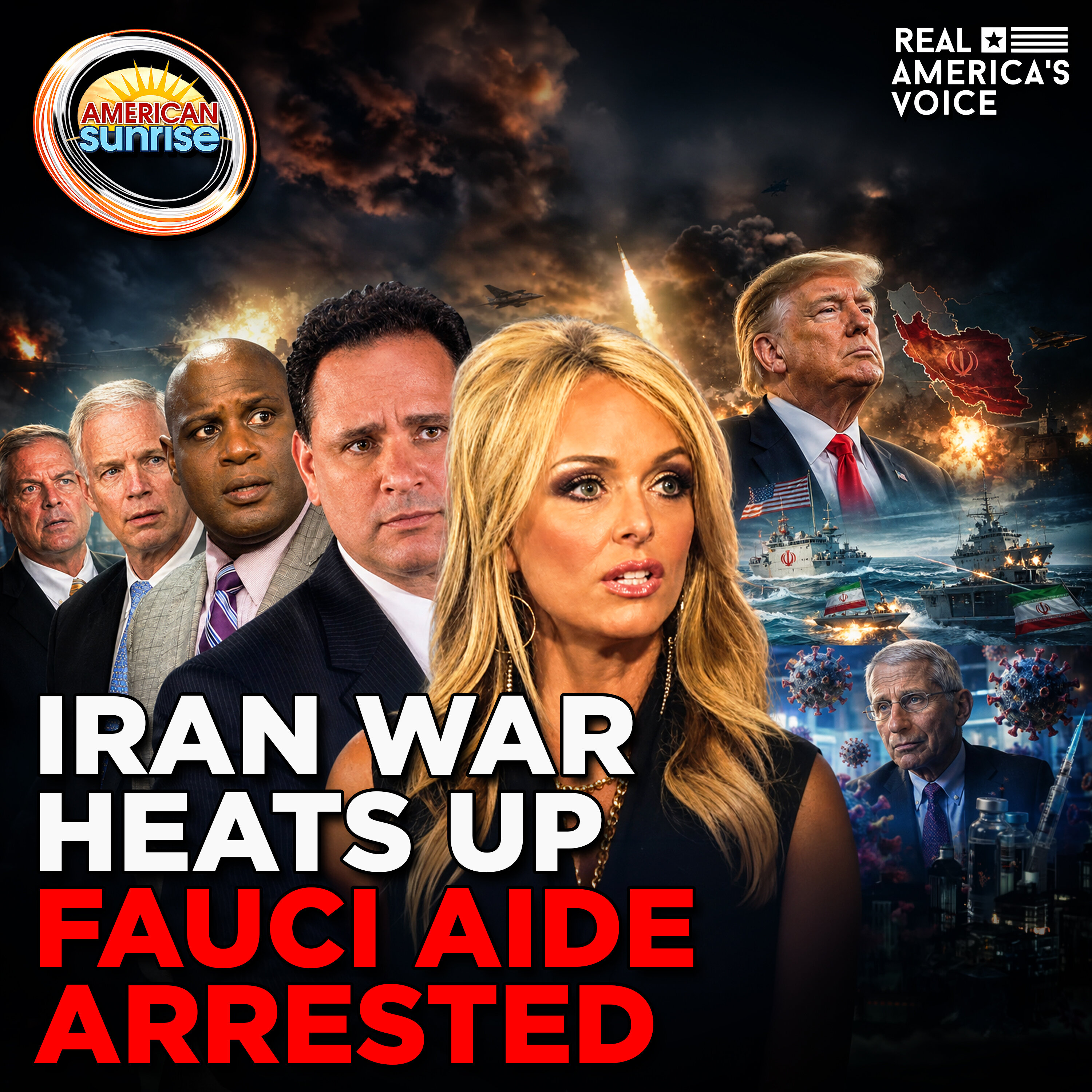 NORMAN DROPS LATEST ON WAR WITH IRAN, JOHNSON ON FAUCI AIDE TAKEDOWN | THE AMERICAN SUNRISE SHOW — Real America’s Voice cover