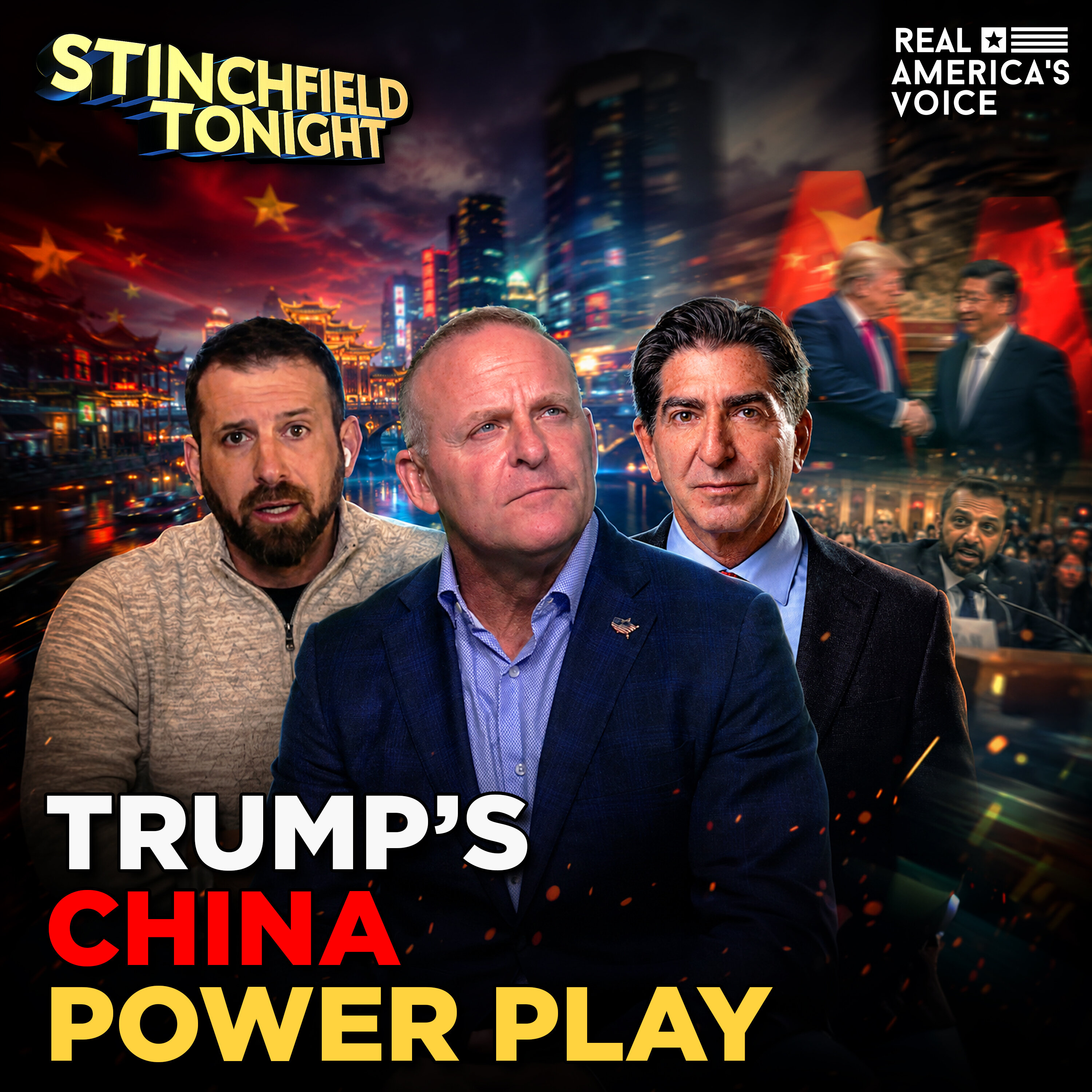 TRUMP'S CHINA POWER PLAY & KASH PATEL DEMOLISHES DEMOCRATS | GRANT STINCHFIELD TONIGHT SHOW — Real America’s Voice cover