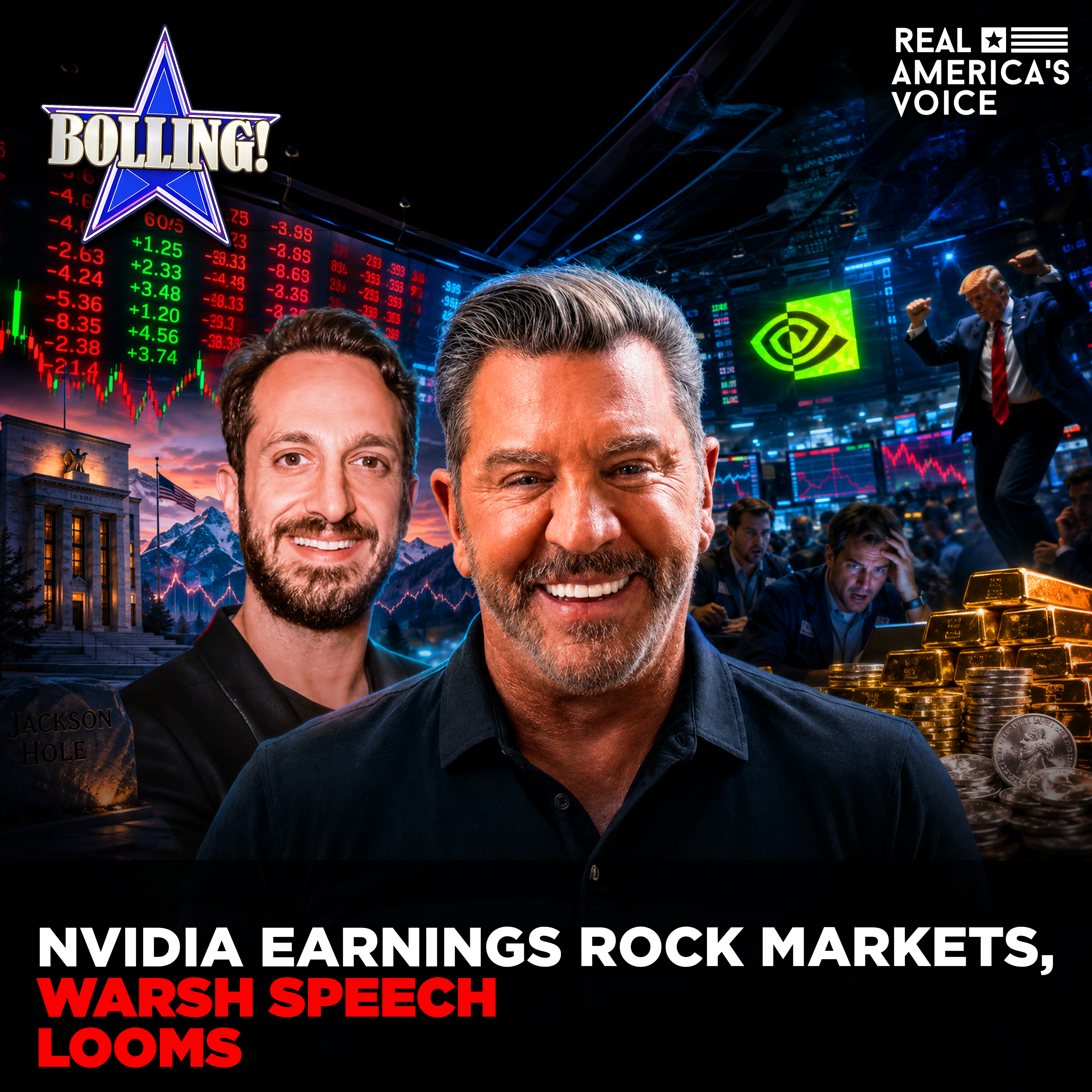 NVIDIA EARNINGS ROCK MARKETS AS WARSH SPEECH LOOMS | BOLLING! SHOW episode artwork