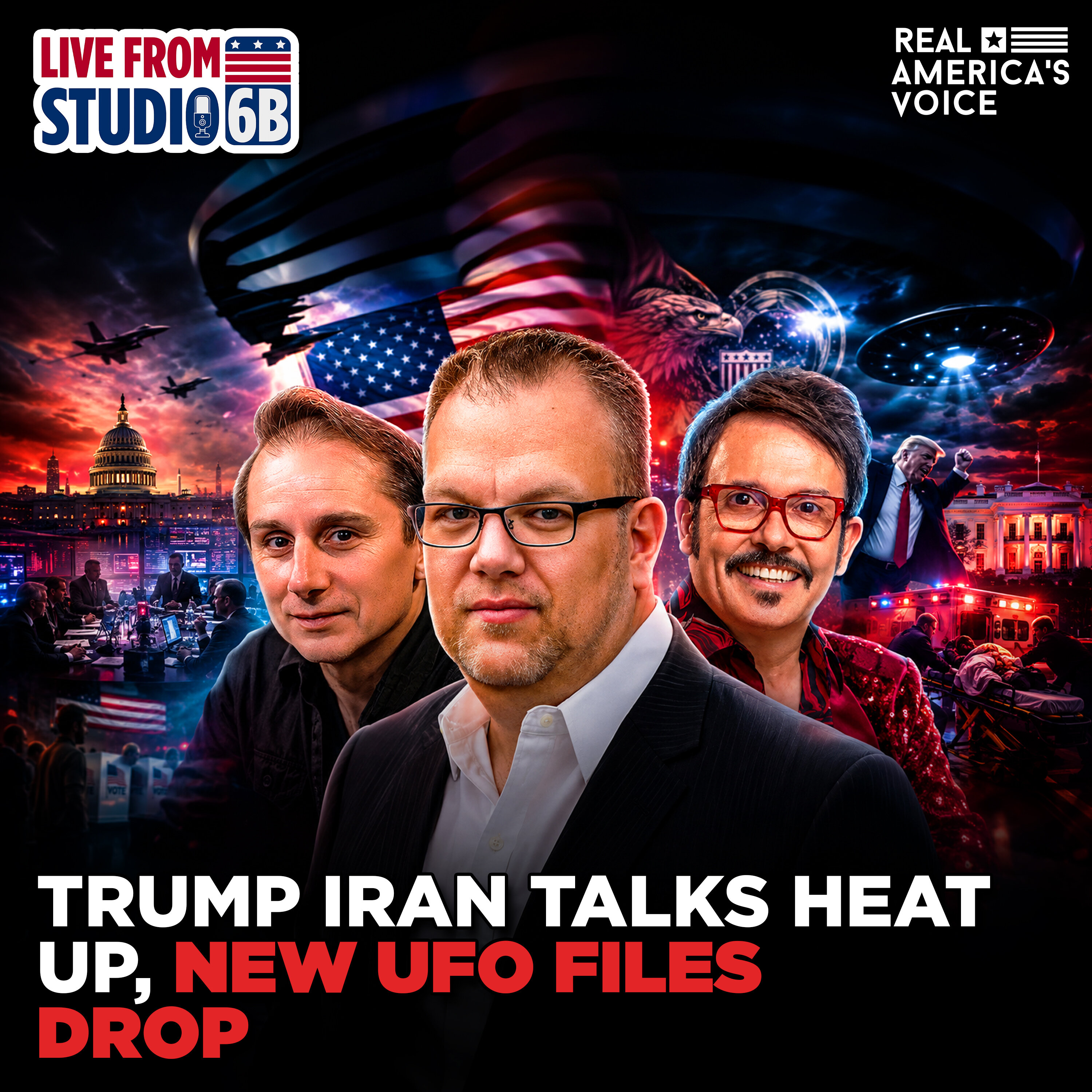 TRUMP IRAN TALKS HEAT UP, RUBIO DEPORTS WALZ PARDONED RAPIST, UFO FILES DROP | LIVE FROM STUDIO 6B - FRIDAY, JULY 10 2026 episode artwork