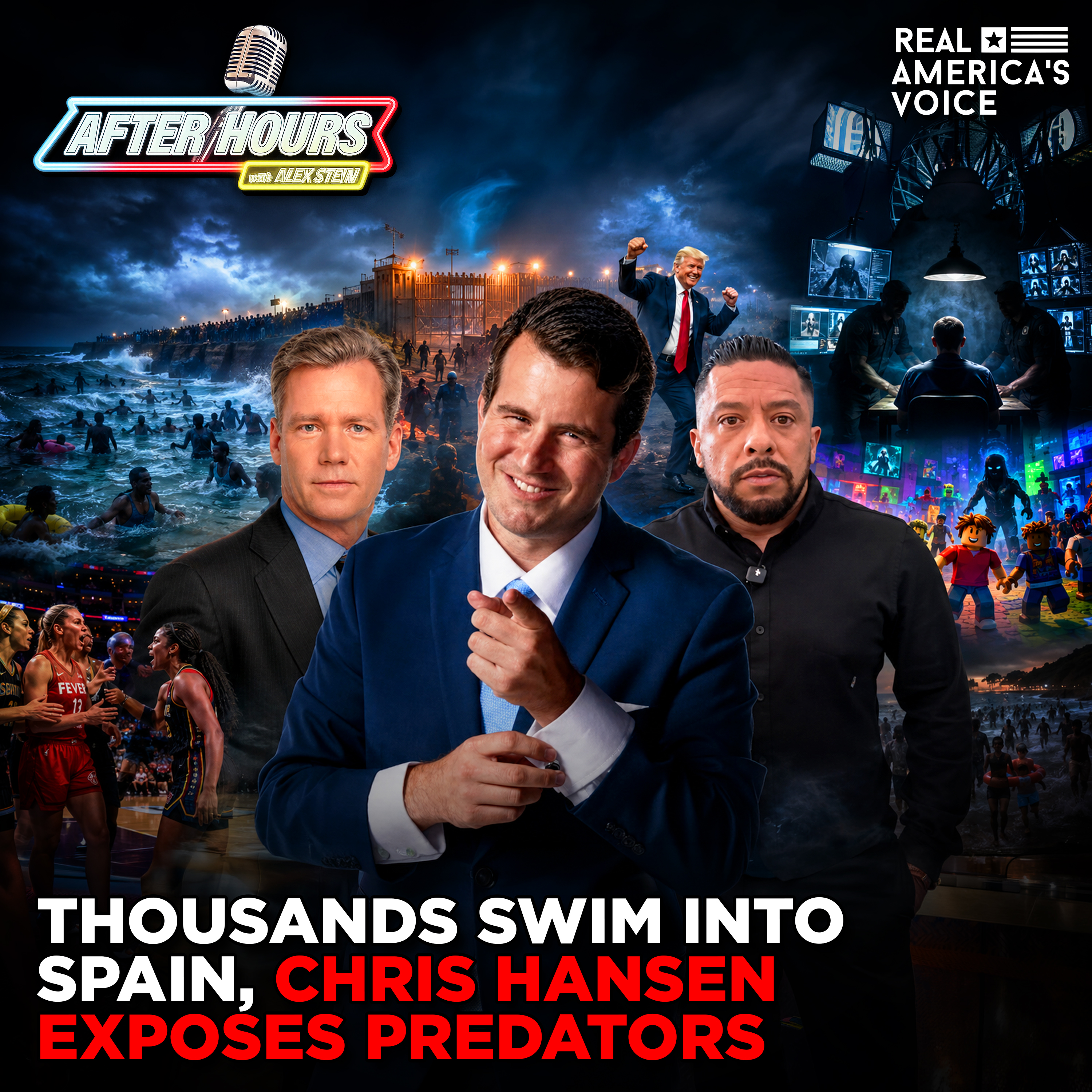 THOUSANDS SWIM INTO SPAIN, CHRIS HANSEN EXPOSES ROBLOX PREDATORS | AFTER HOURS W ALEX STEIN