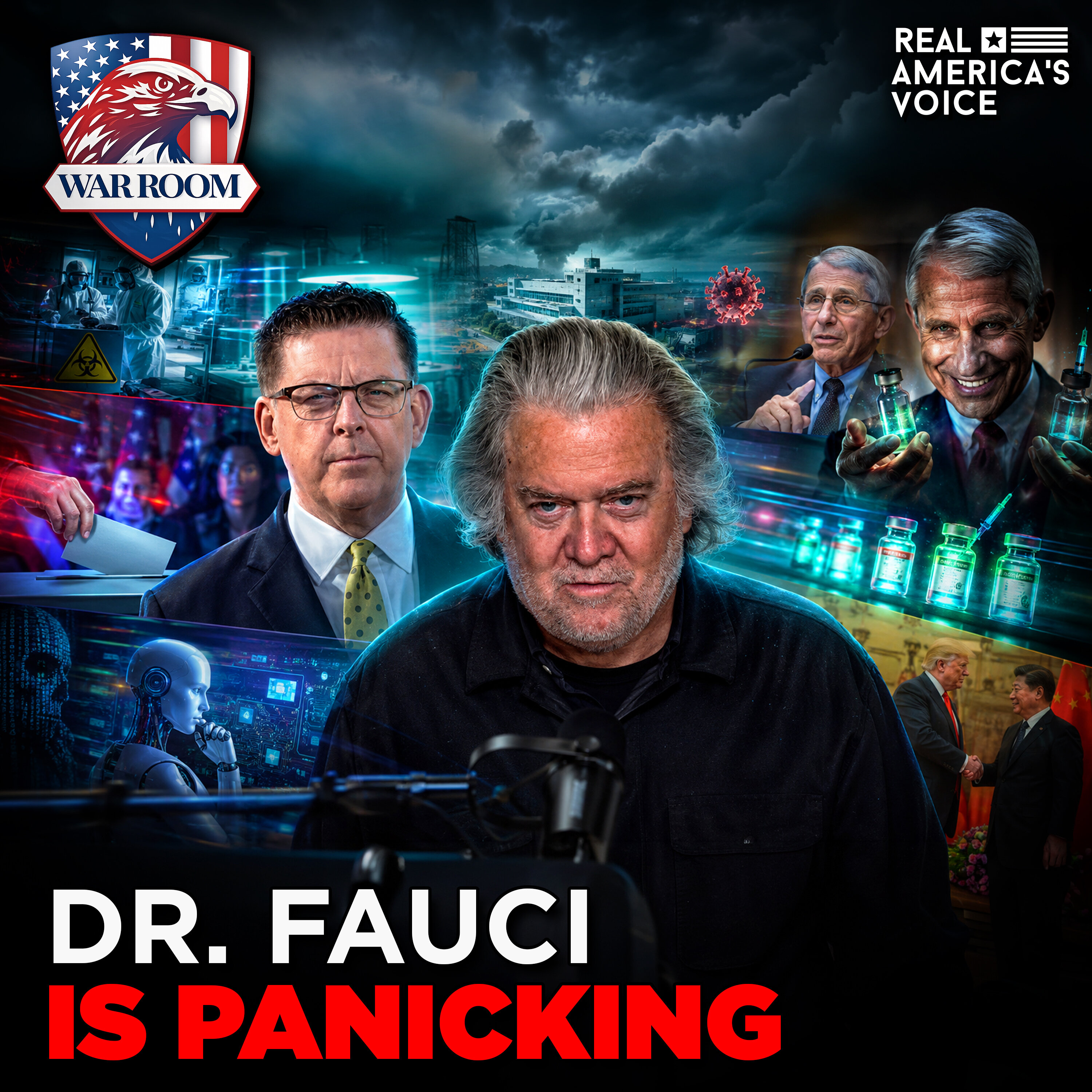 FAUCI IS PANICKING AS THE COVER-UP IS EXPOSED | THE WAR ROOM WITH STEPHEN K. BANNON - MAY 12th, 2026 — Real America’s Voice cover