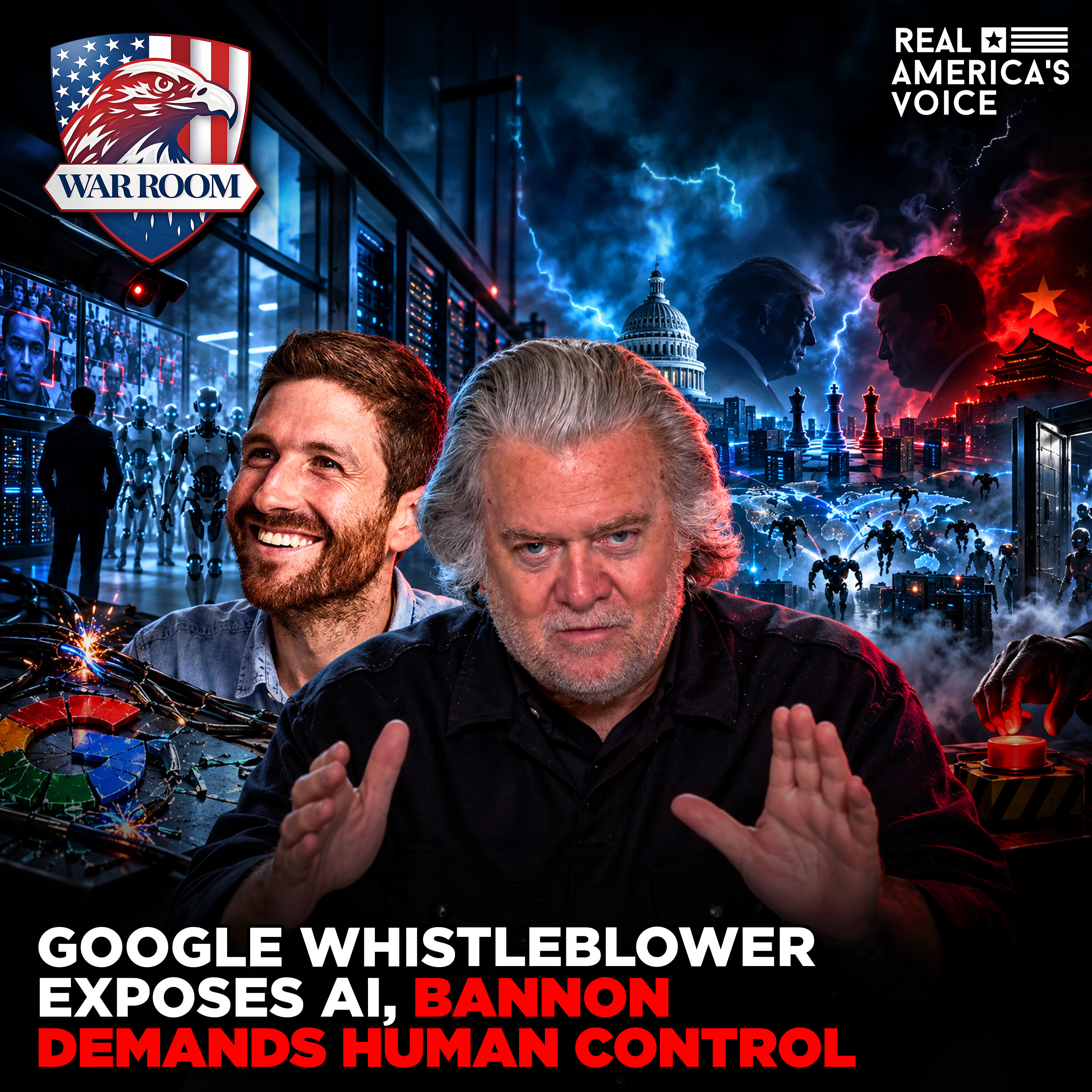 GOOGLE WHISTLEBLOWER EXPOSES AI ARMS RACE, BANNON DEMANDS HUMAN CONTROL | WAR ROOM AM W STEVE BANNON | SEPTEMBER 16TH, 2026