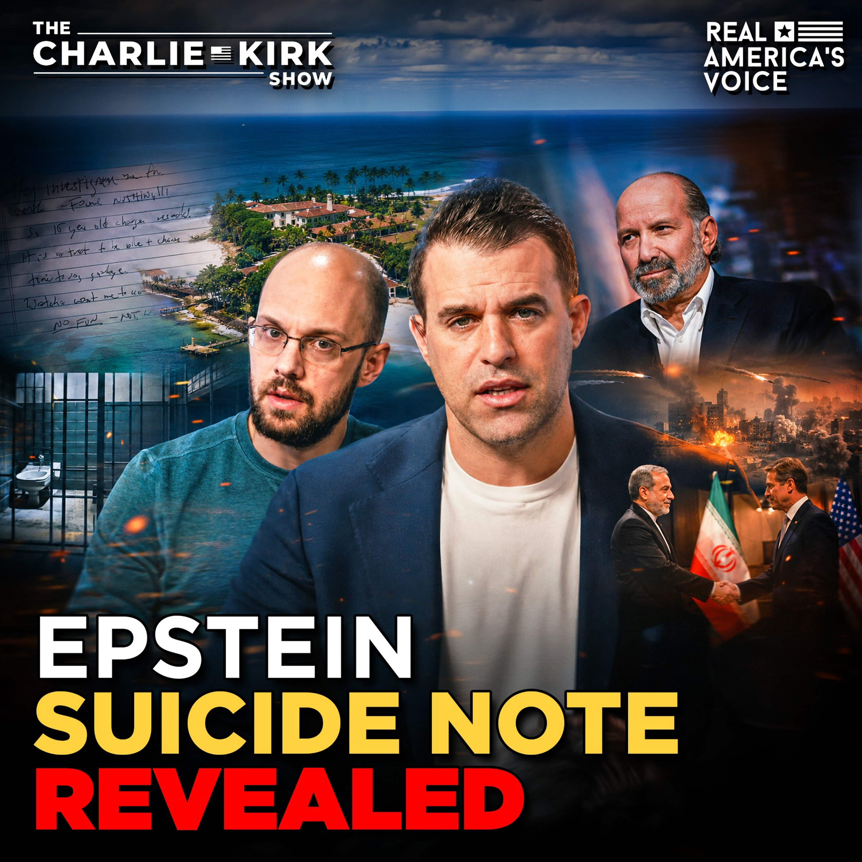 LUTNICK GRILLED ON EPSTEIN TIES, SUICIDE NOTE UNSEALED, TRUMP IRAN | THE CHARLIE KIRK SHOW — Real America’s Voice cover
