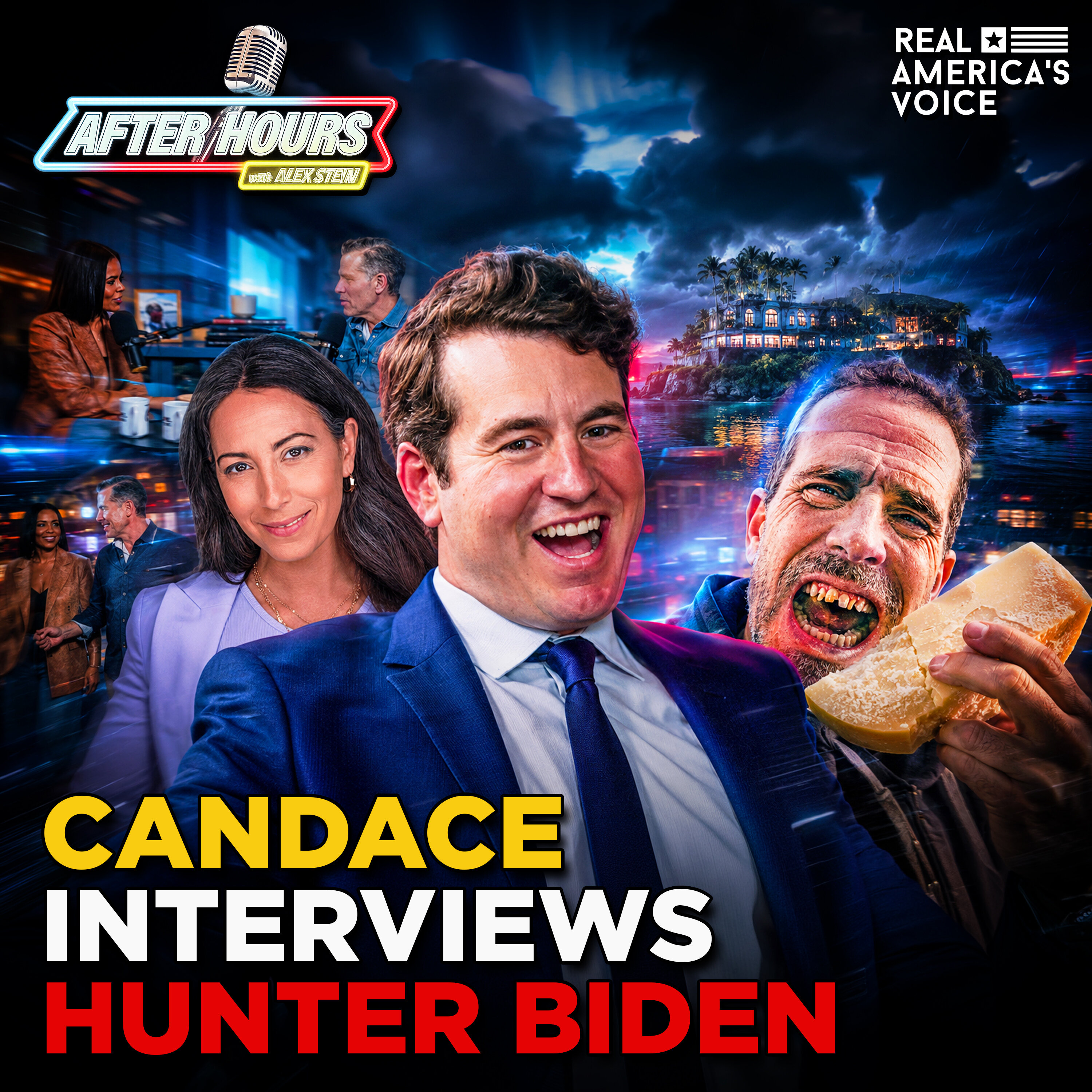CANDACE OWENS INTERVIEWS HUNTER BIDEN, MEDIA TRUTH BOMBS | AFTER HOURS W/ ALEX STEIN - May 22nd, 2026 — Real America’s Voice cover