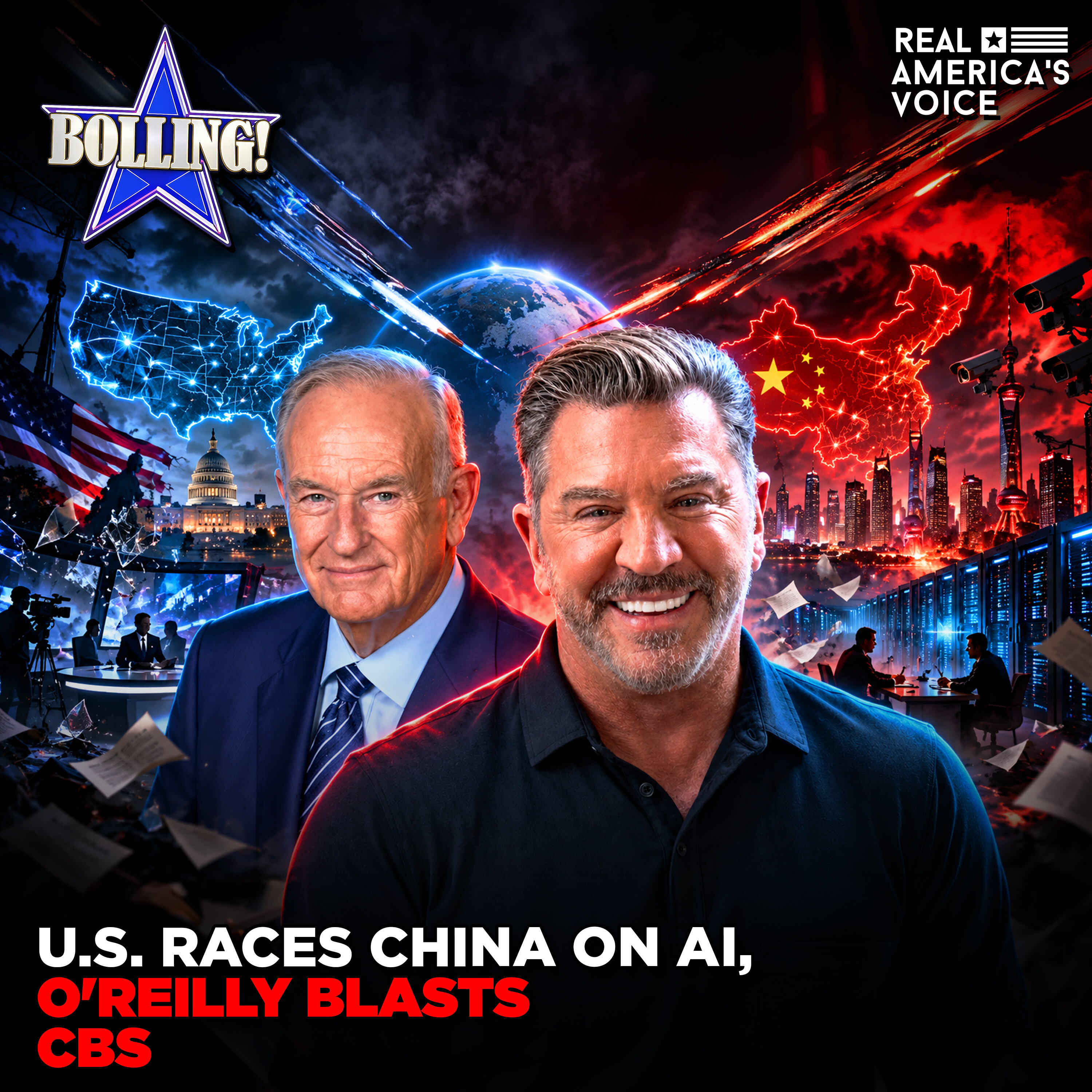 U.S. RACES CHINA ON AI, O'REILLY BLASTS CBS | BOLLING! SHOW