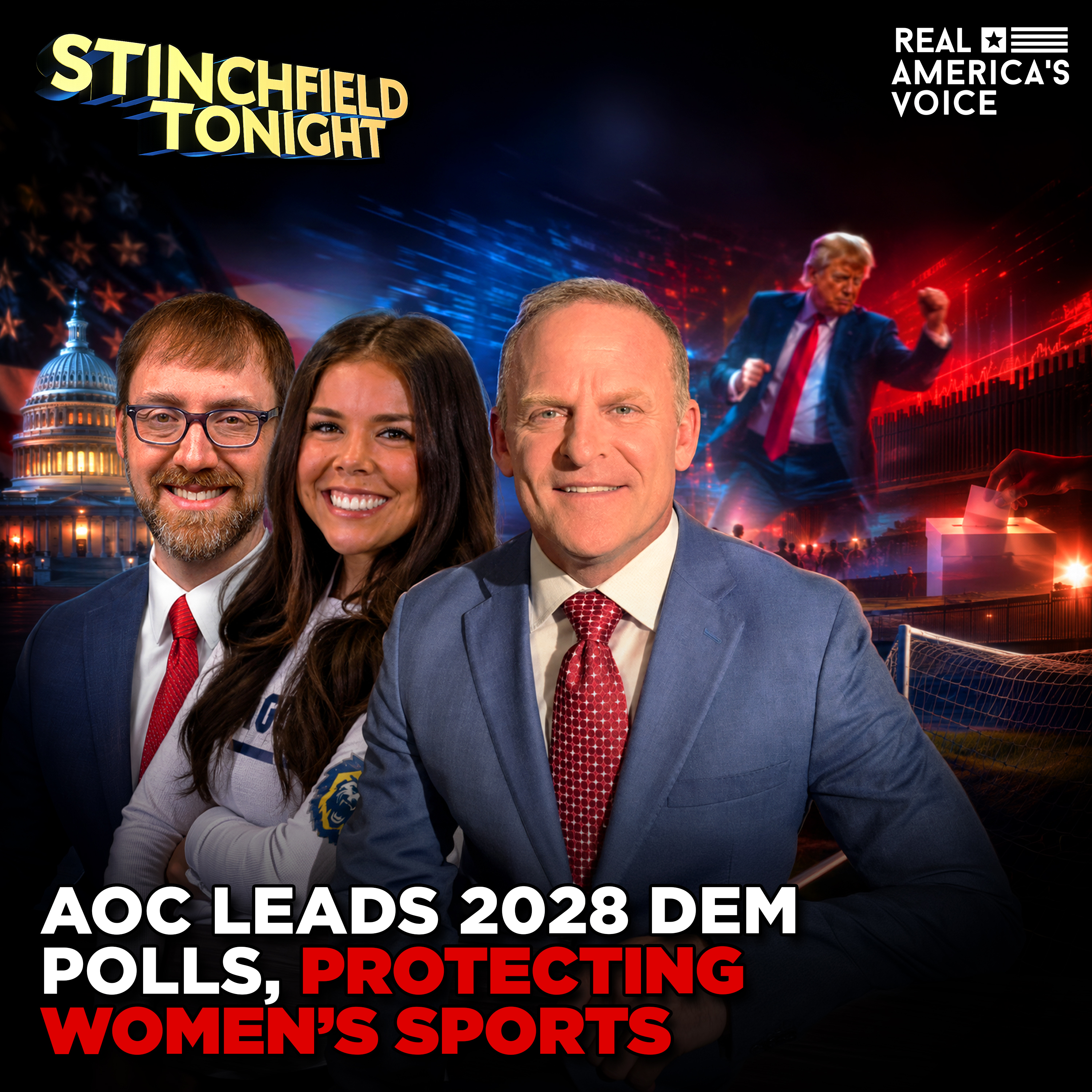 AOC LEADS 2028 DEM POLLS, NO AMNESTY, PROTECT WOMEN’S SPORTS | STINCHFIELD TONIGHT | JULY 23, 2026