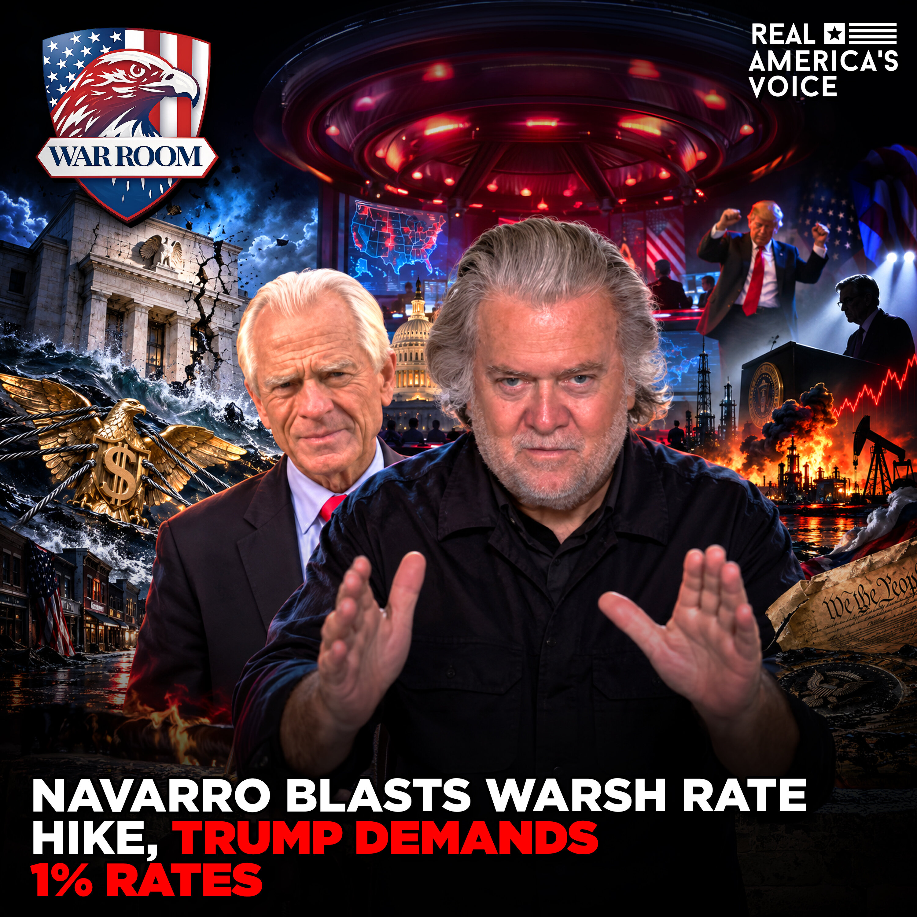NAVARRO BLASTS WARSH RATE HIKE, TRUMP DEMANDS 1% RATES | WAR ROOM AM W STEVE BANNON | SEPTEMBER 17TH, 2026