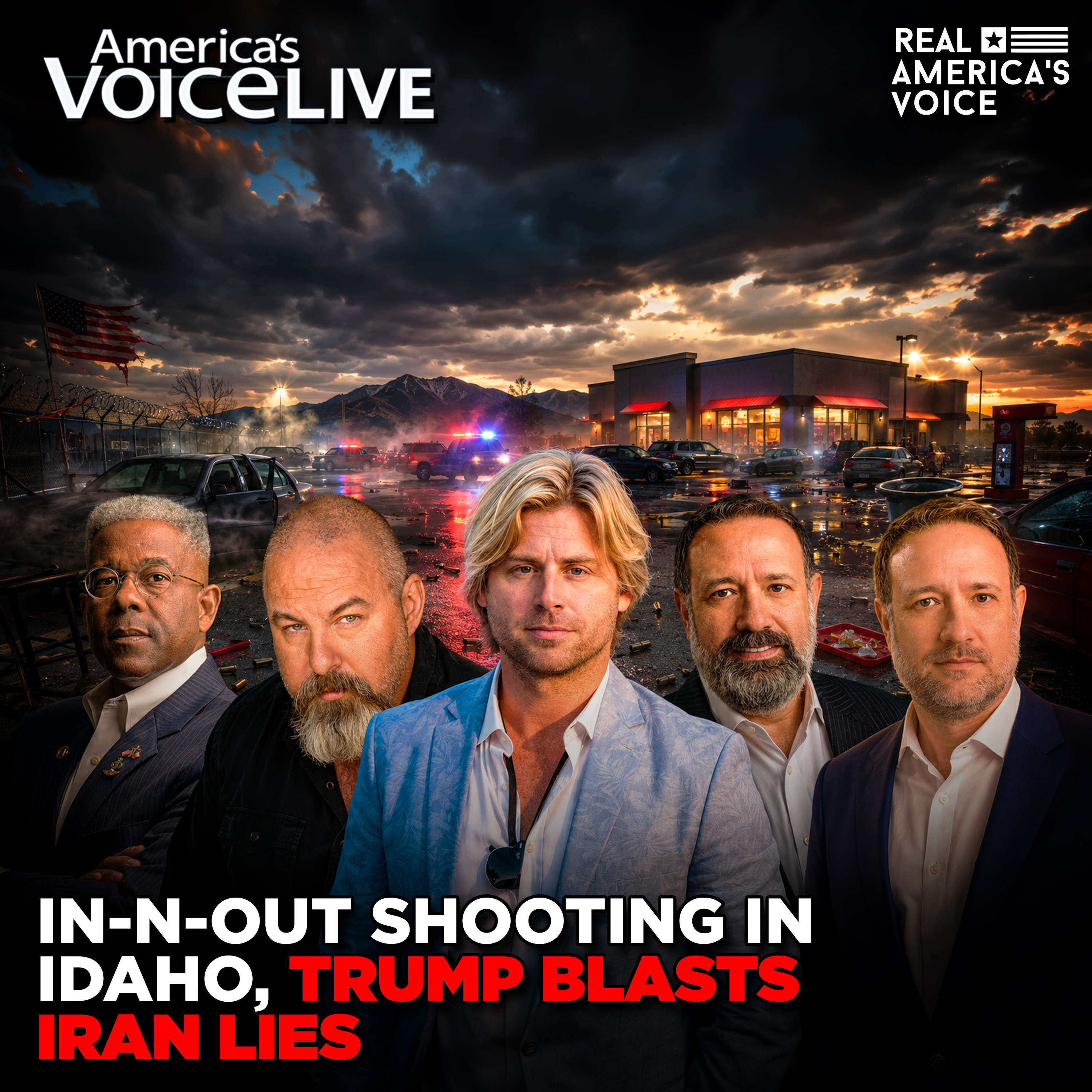 IN-N-OUT MASSACRE NEAR BOISE, TRUMP BLASTS IRAN LIES, SPAIN BORDER CHAOS | AMERICA'S VOICE LIVE episode artwork