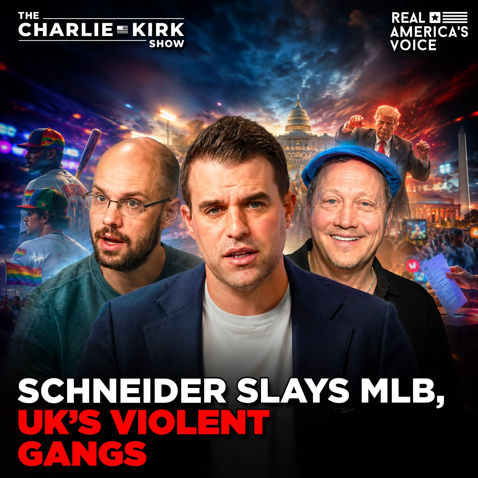 ROB SCHNEIDER SLAYS THE MLB, UK VIOLENT GANG HORROR | CHARLIE KIRK SHOW