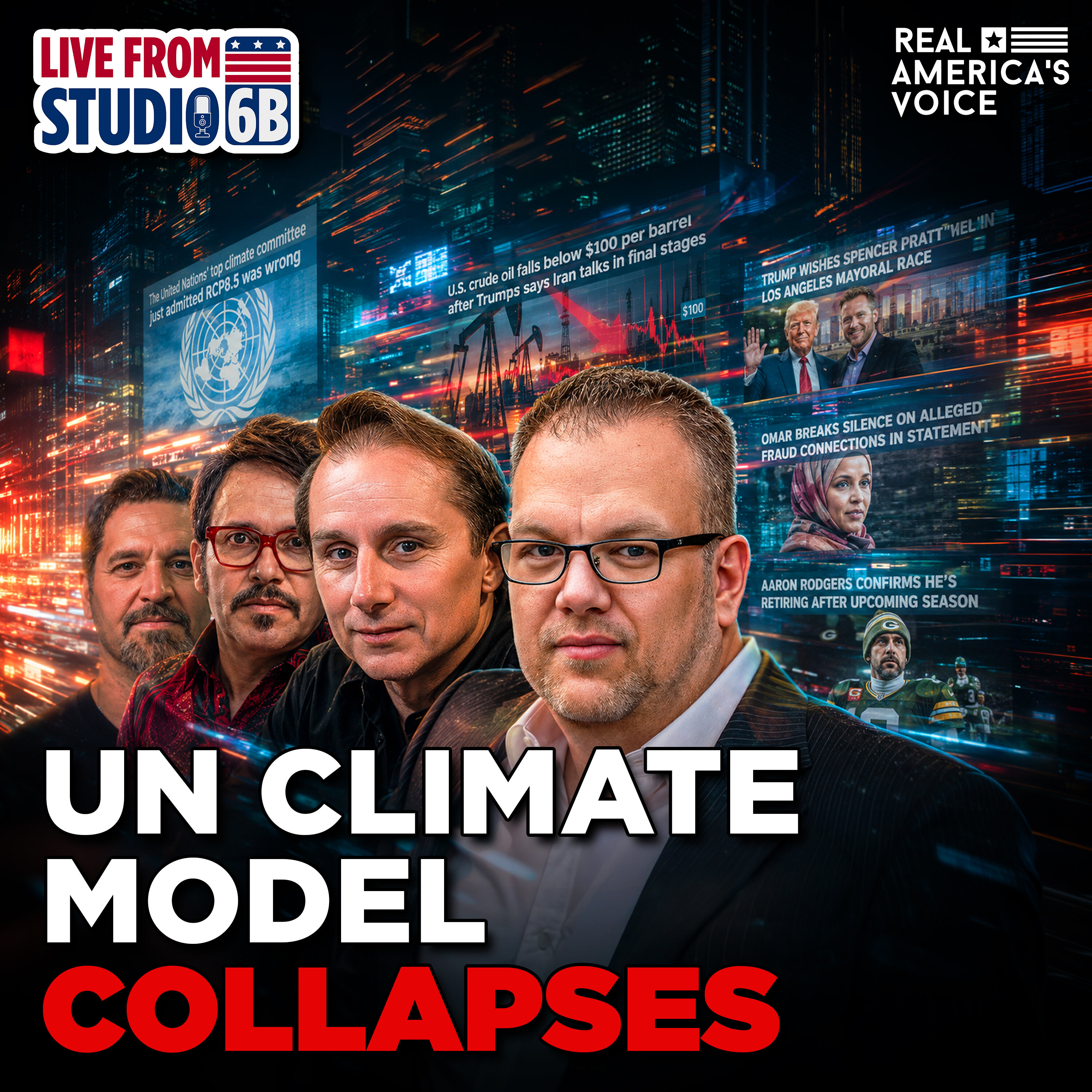 UN CLIMATE COMMITTEE NEWS, OIL CRASHES BELOW $100 AFTER TRUMP IRAN UPDATE | LIVE FROM STUDIO 6B - WEDNESDAY, MAY 20 2026 — Real America’s Voice cover
